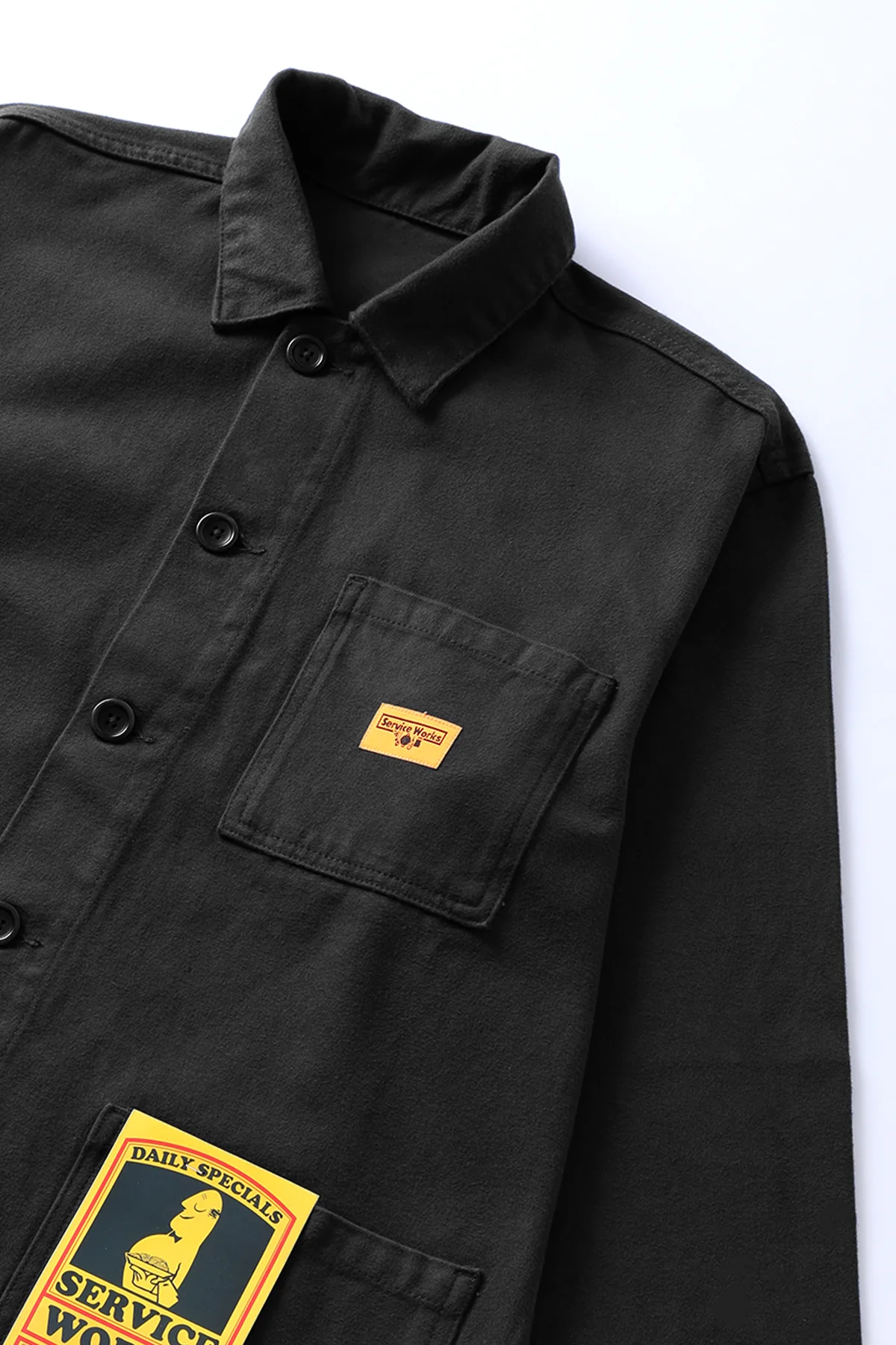 Moleskin Chore Shirt - Black - Image 4