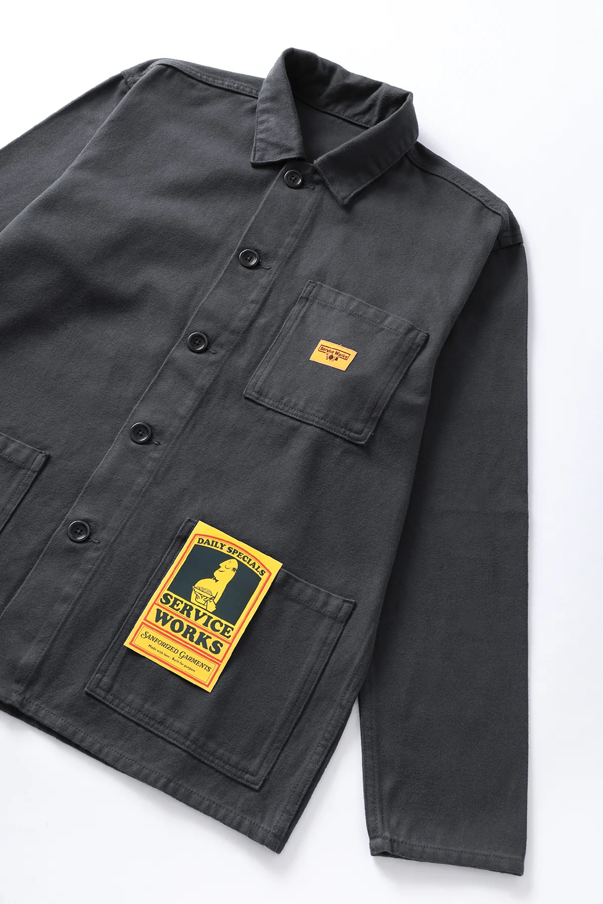 Moleskin Chore Shirt - Grey - Image 2