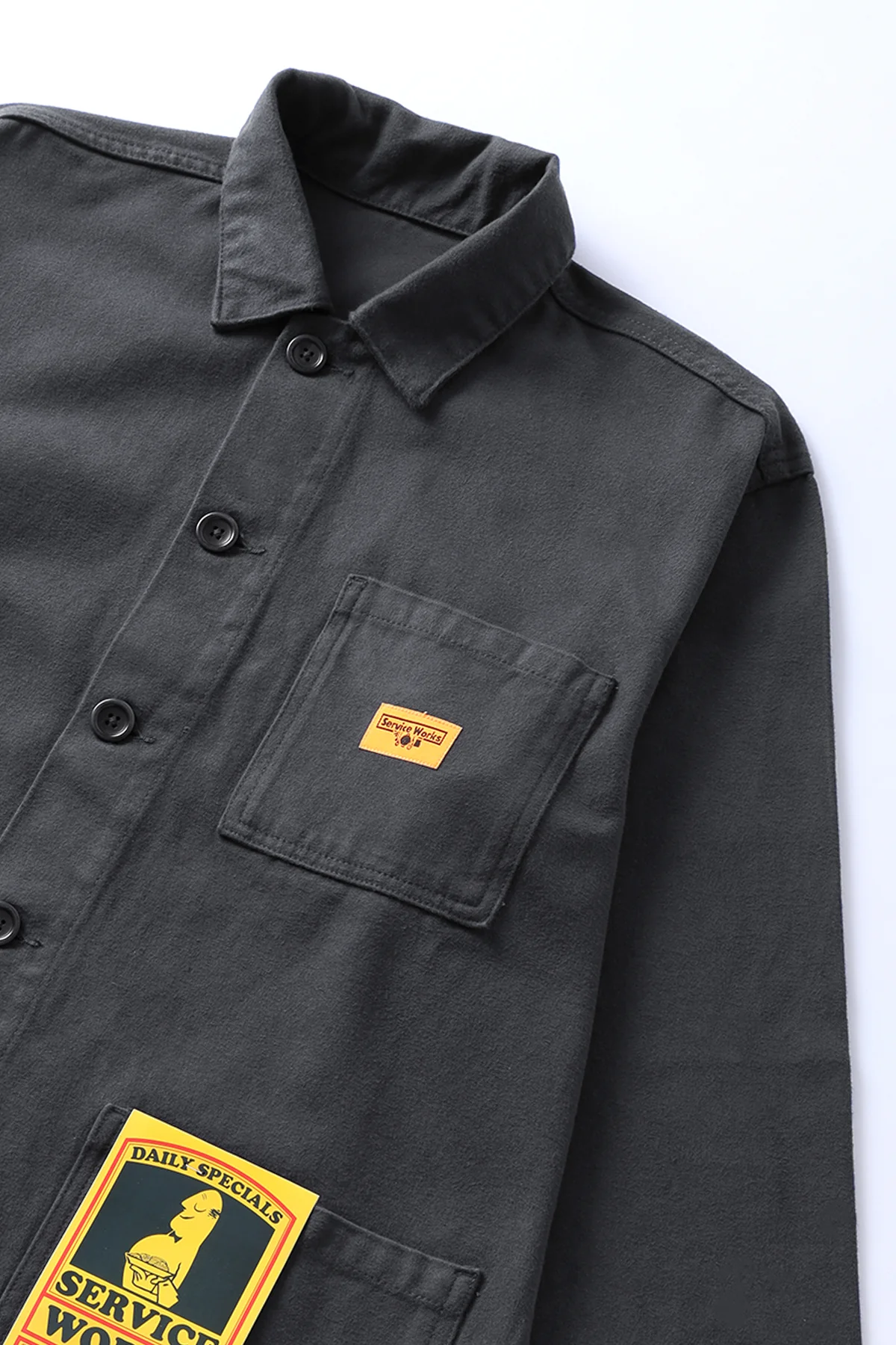 Moleskin Chore Shirt - Grey - Image 3