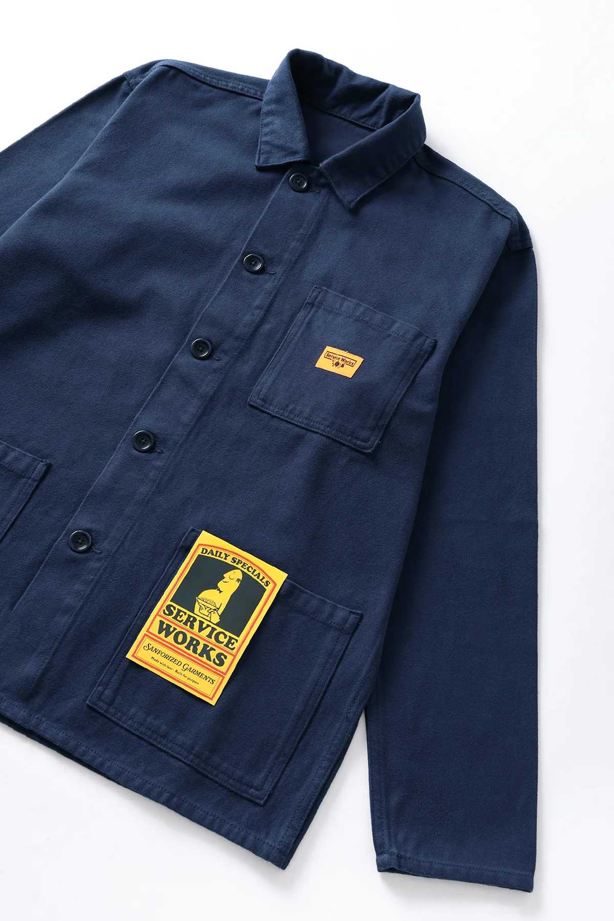 Moleskin Chore Shirt - Navy - Image 2