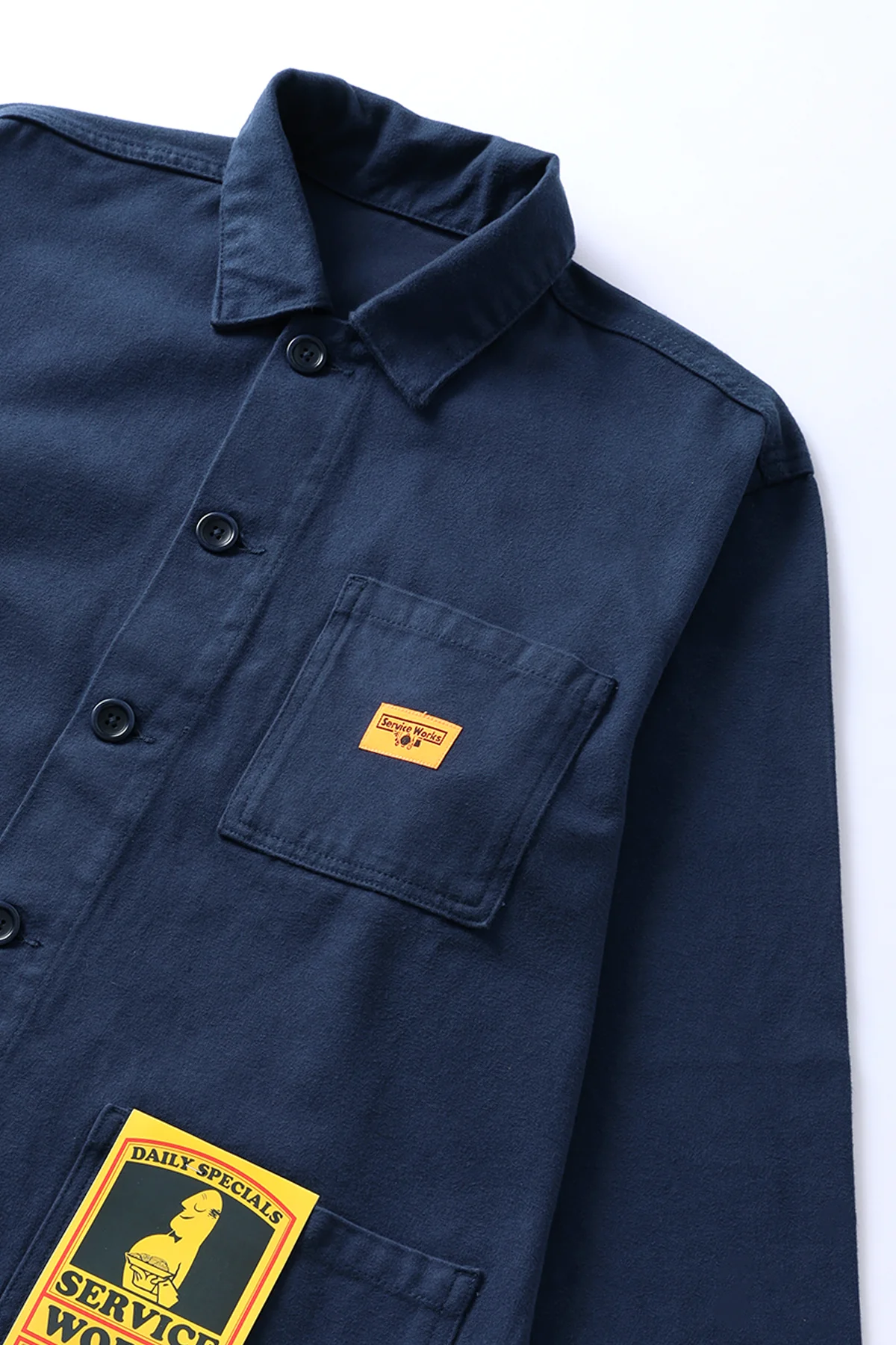 Moleskin Chore Shirt - Navy - Image 3