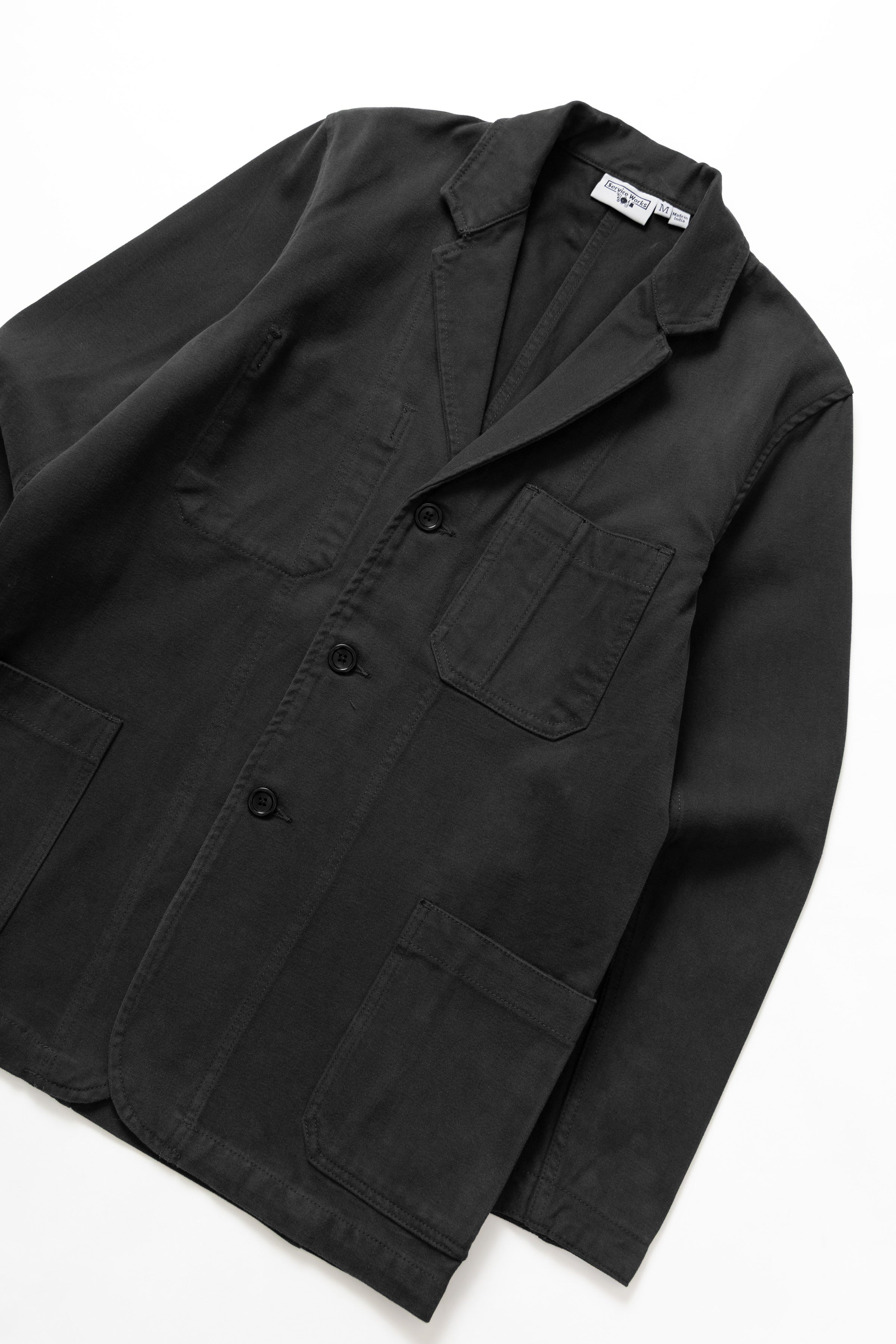 Moleskin Server Suit Jacket - Black - Image 2