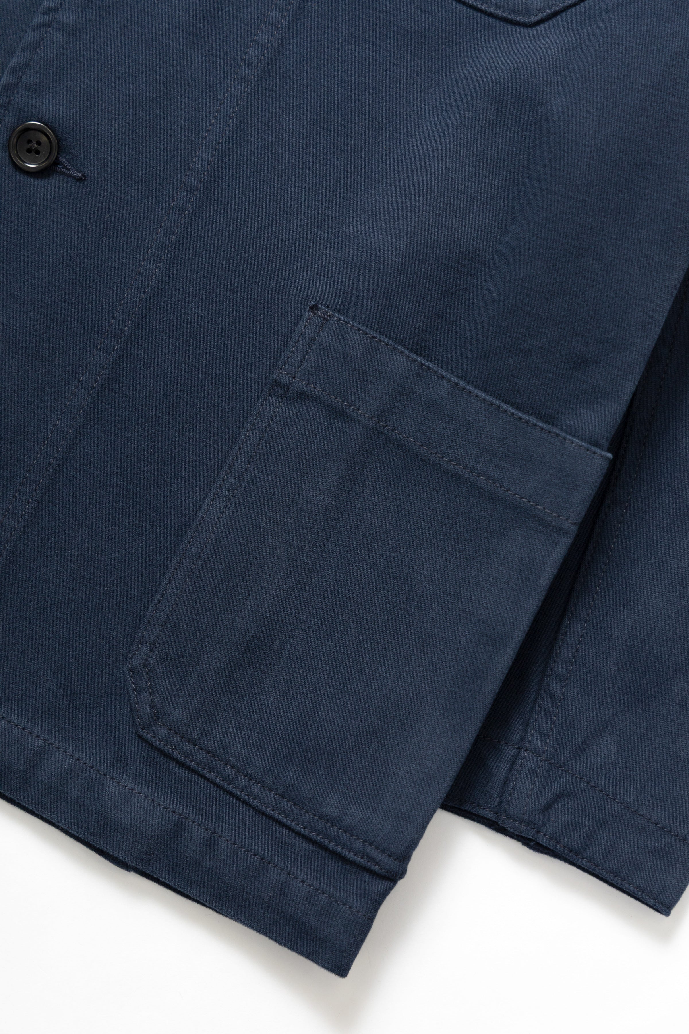 Moleskin Server Suit Jacket - Dark Navy - Image 3