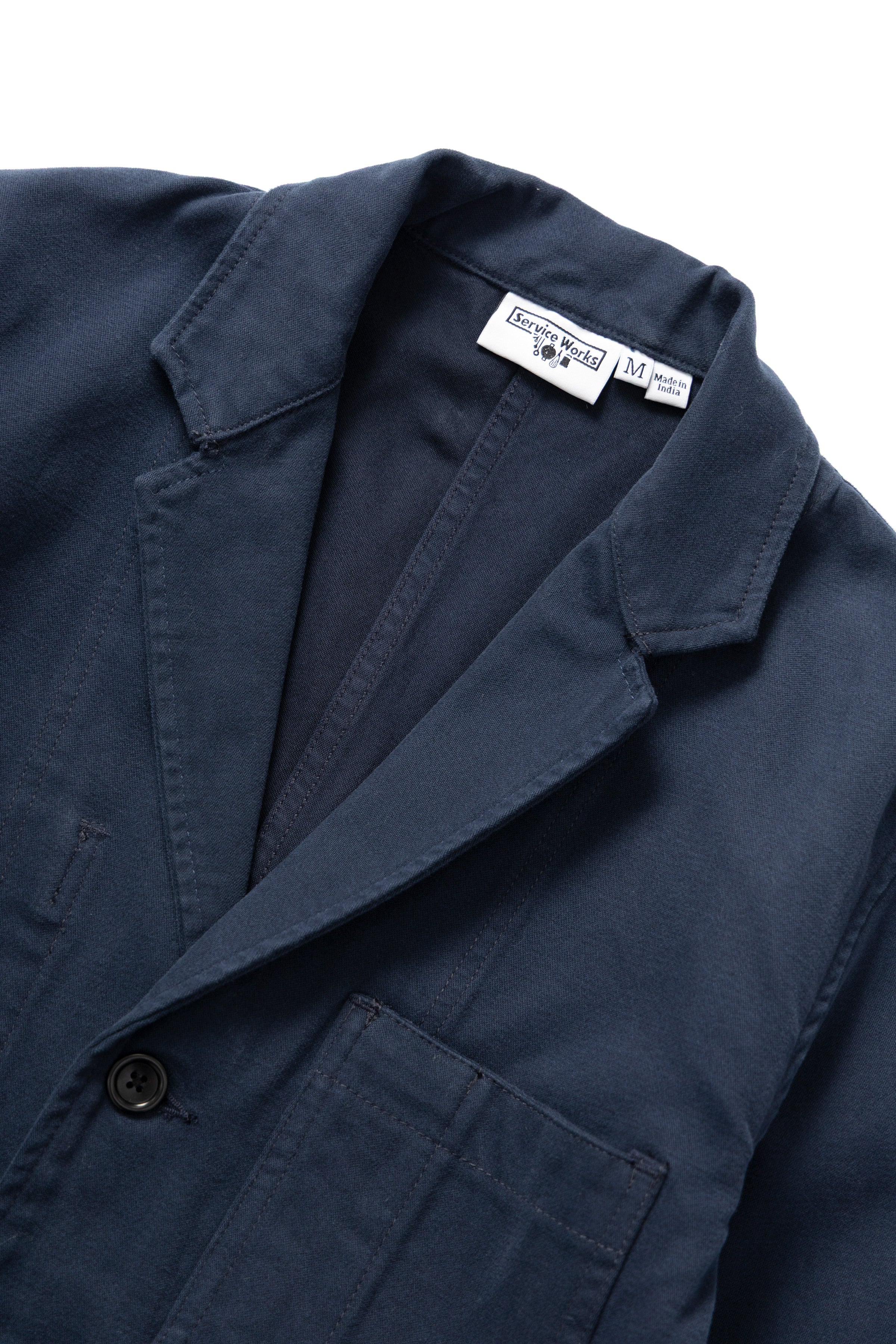 Moleskin Server Suit Jacket - Dark Navy - Image 5