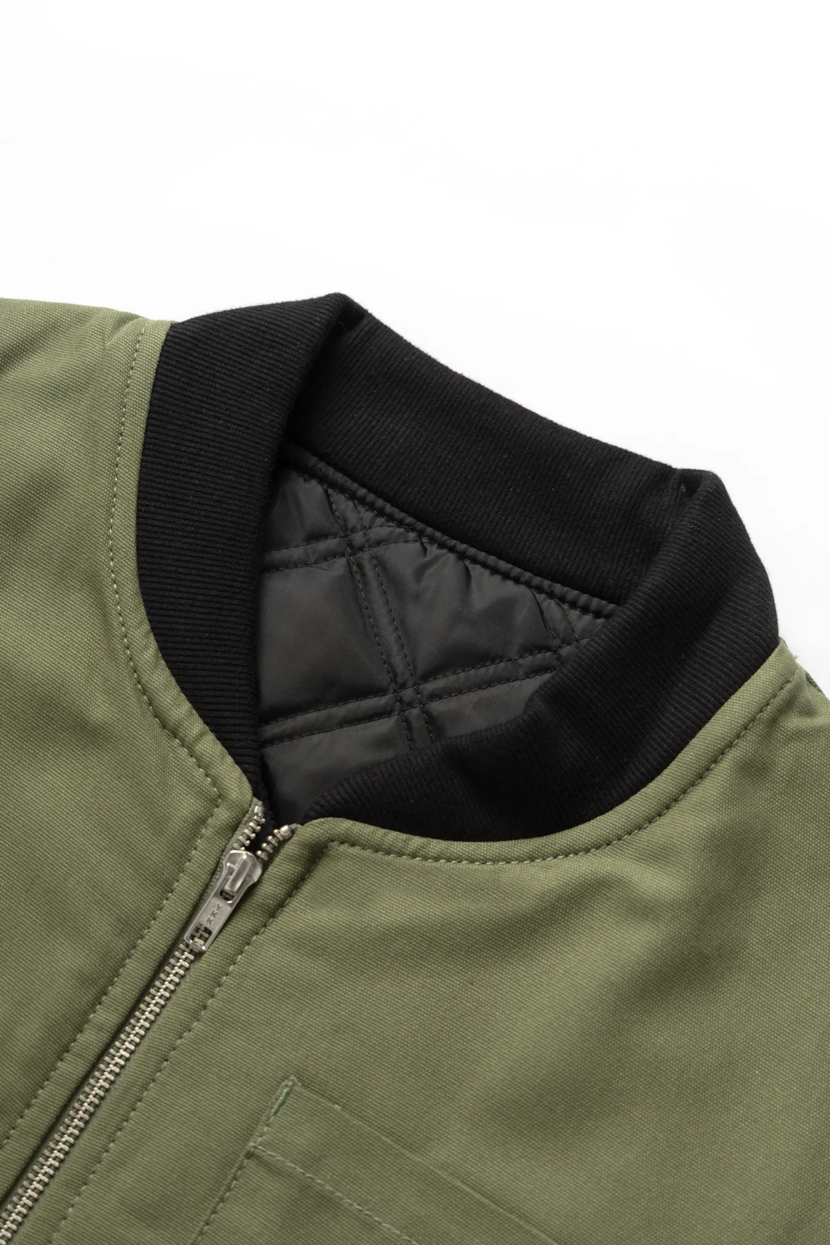 Padded Work Vest Jacket - Olive - Image 4