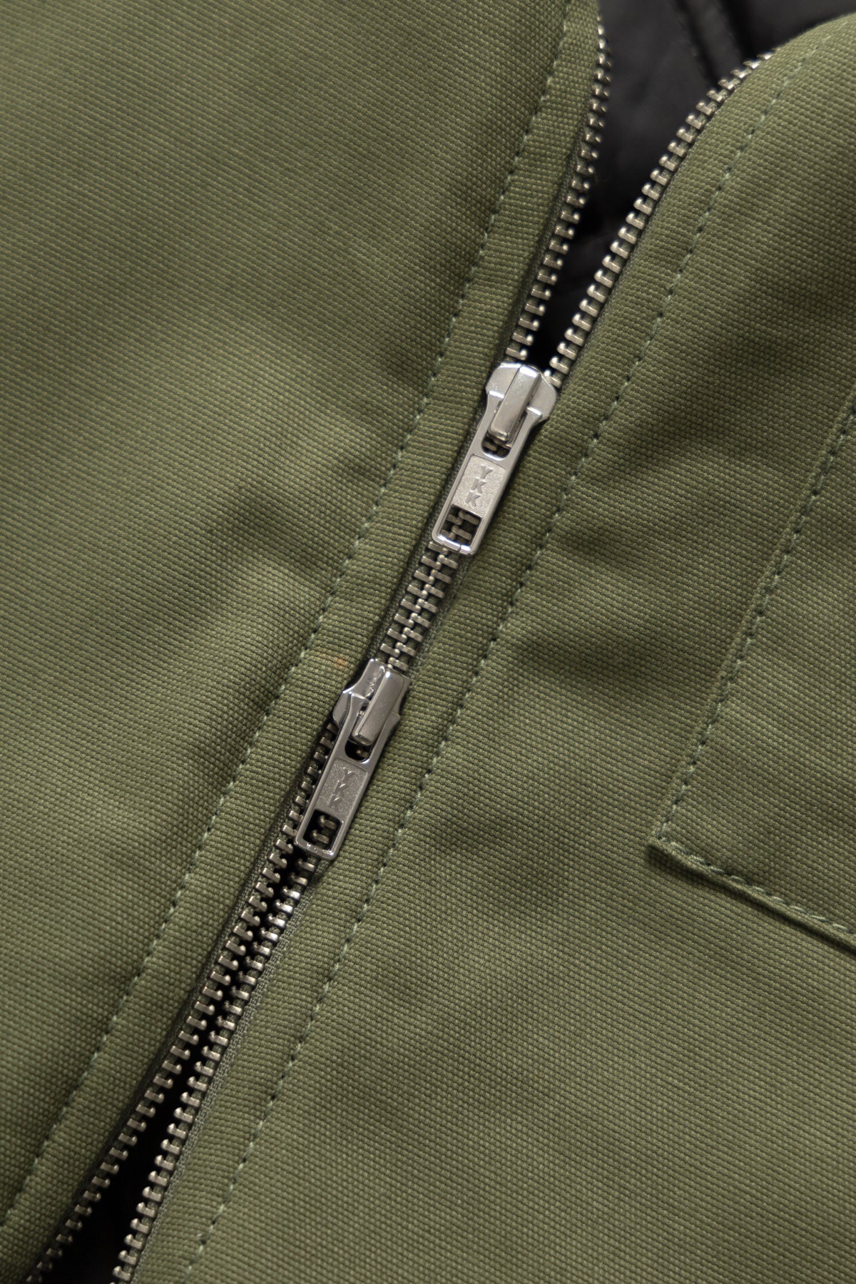 Padded Work Vest Jacket - Olive - Image 5