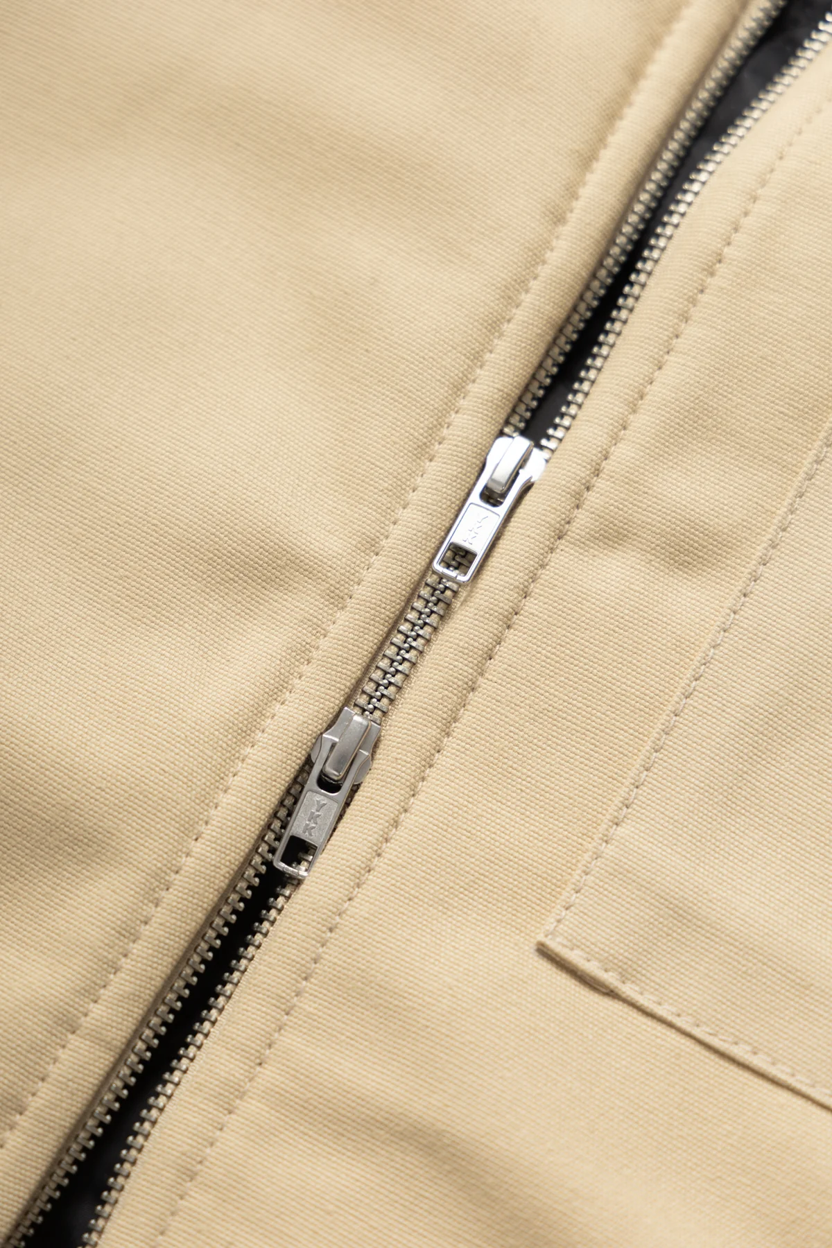 Padded Work Vest Jacket - Pale Khaki - Image 5
