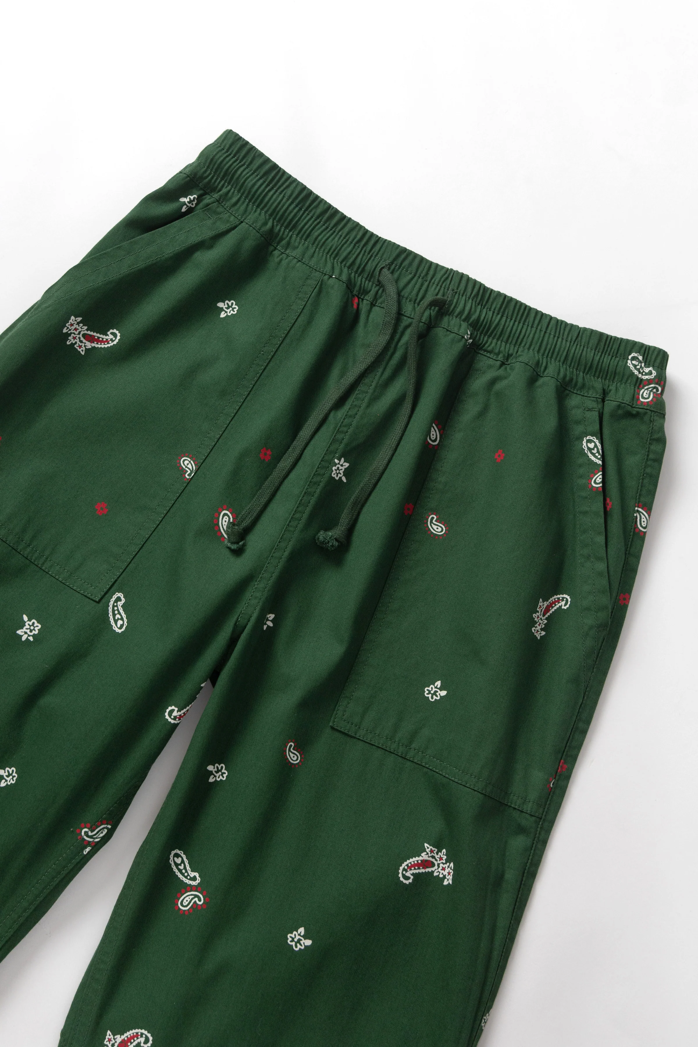 Paisley Chef Pants - Forest - Image 2
