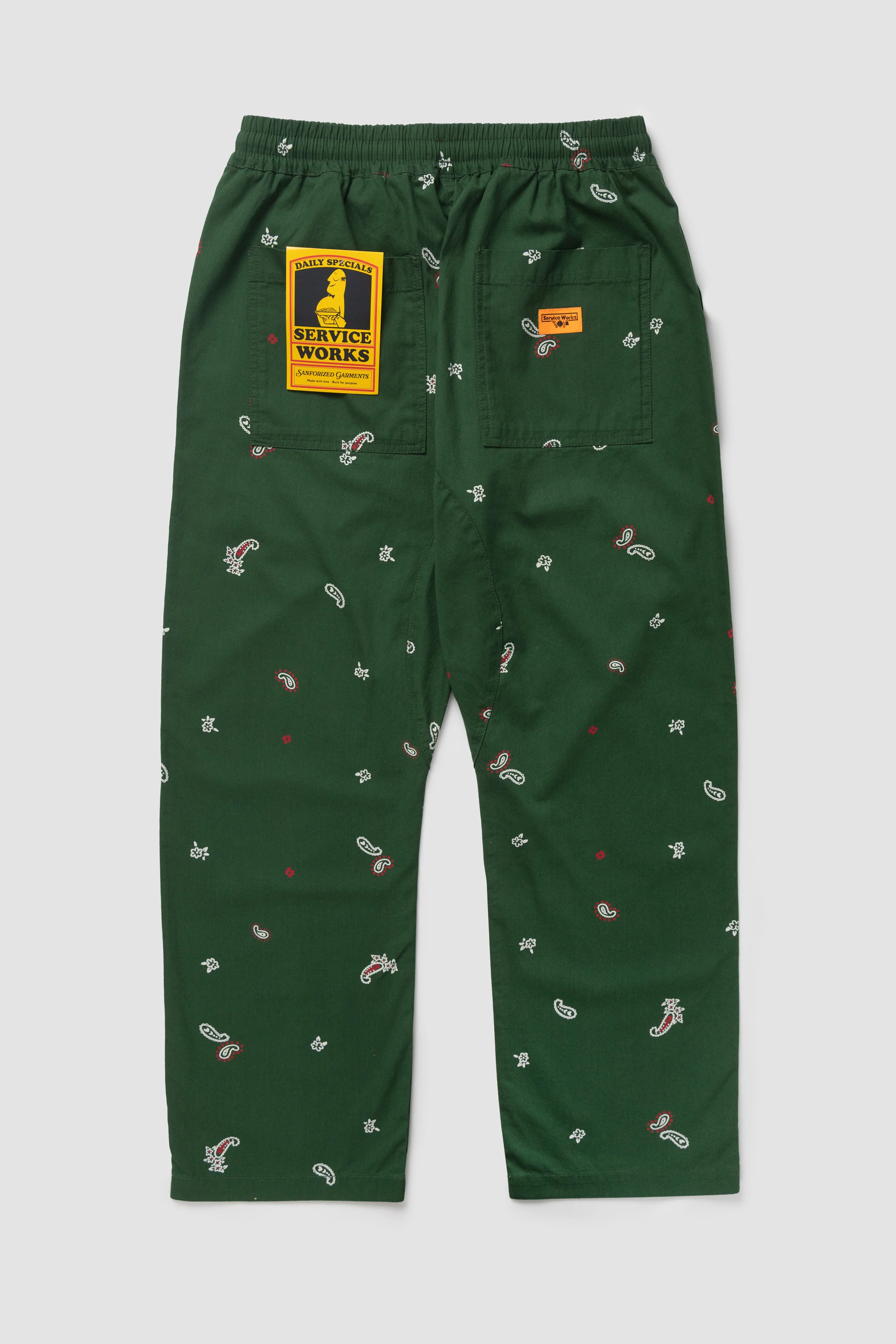 Paisley Chef Pants - Forest - Image 6