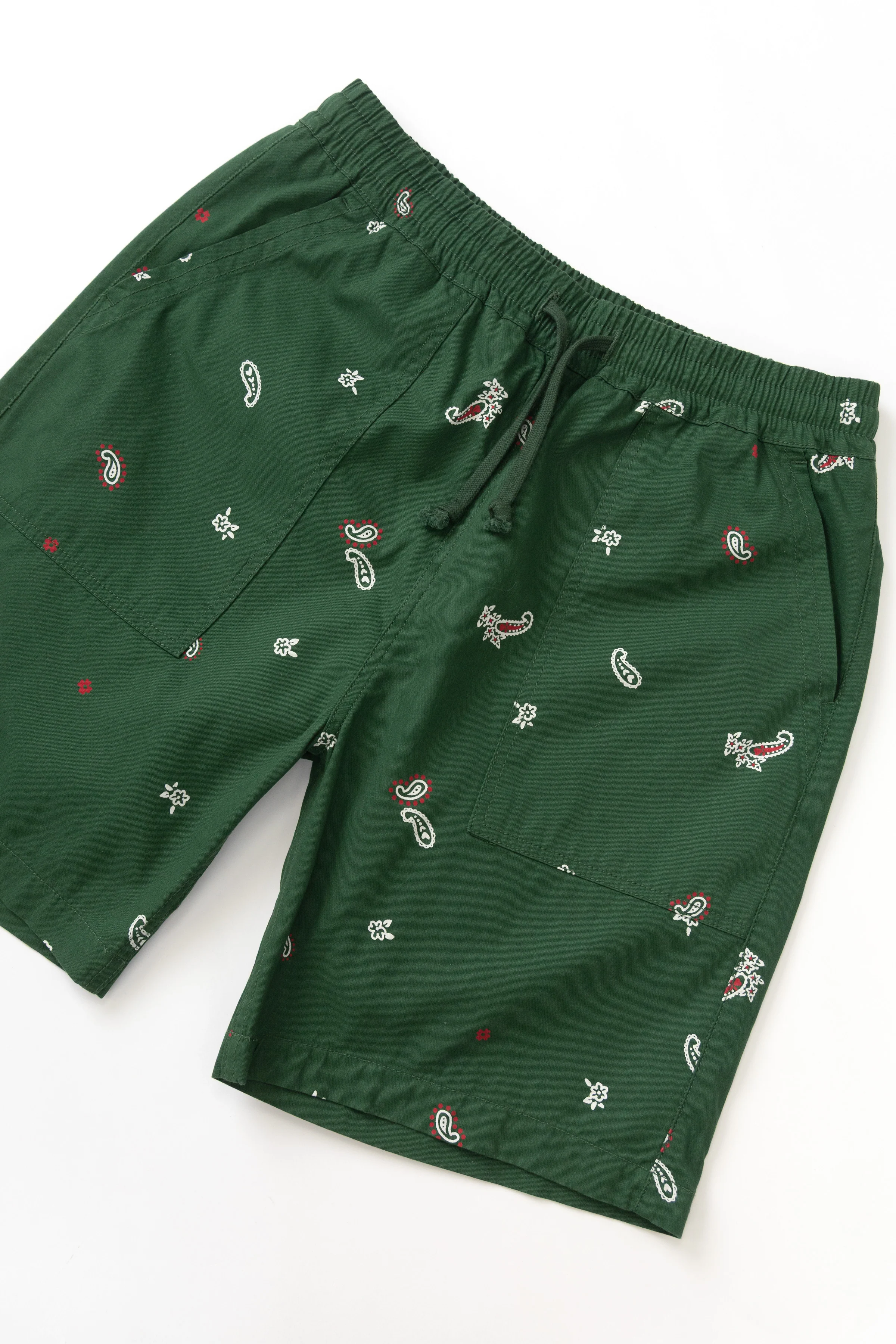 Paisley Chef Shorts - Forest - Image 2
