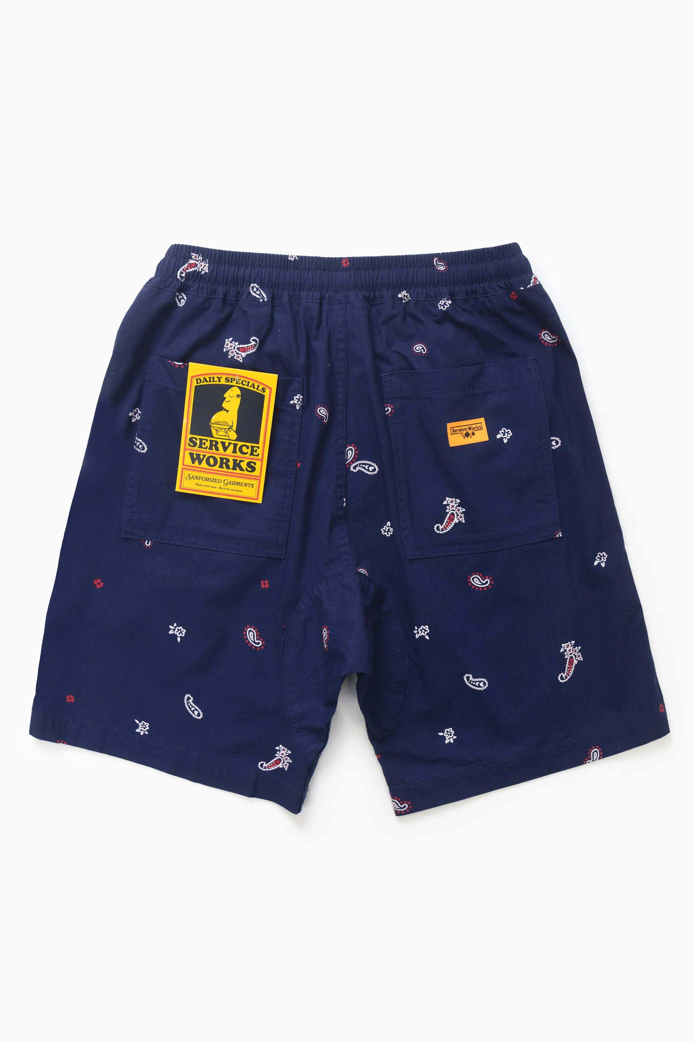 Paisley Chef Shorts - Royal - Image 6