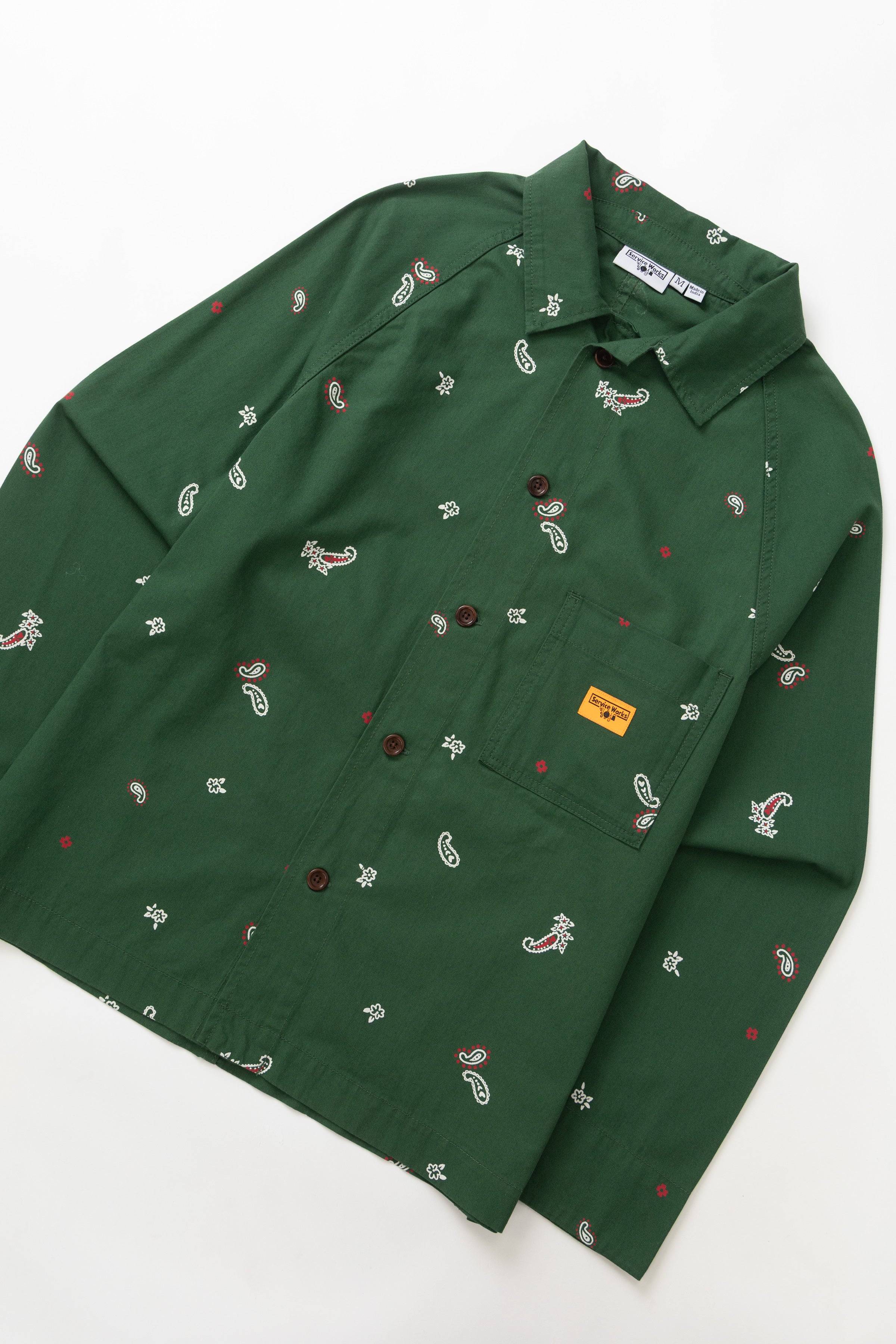 Paisley Front Of House Jacket - Forest - Image 2