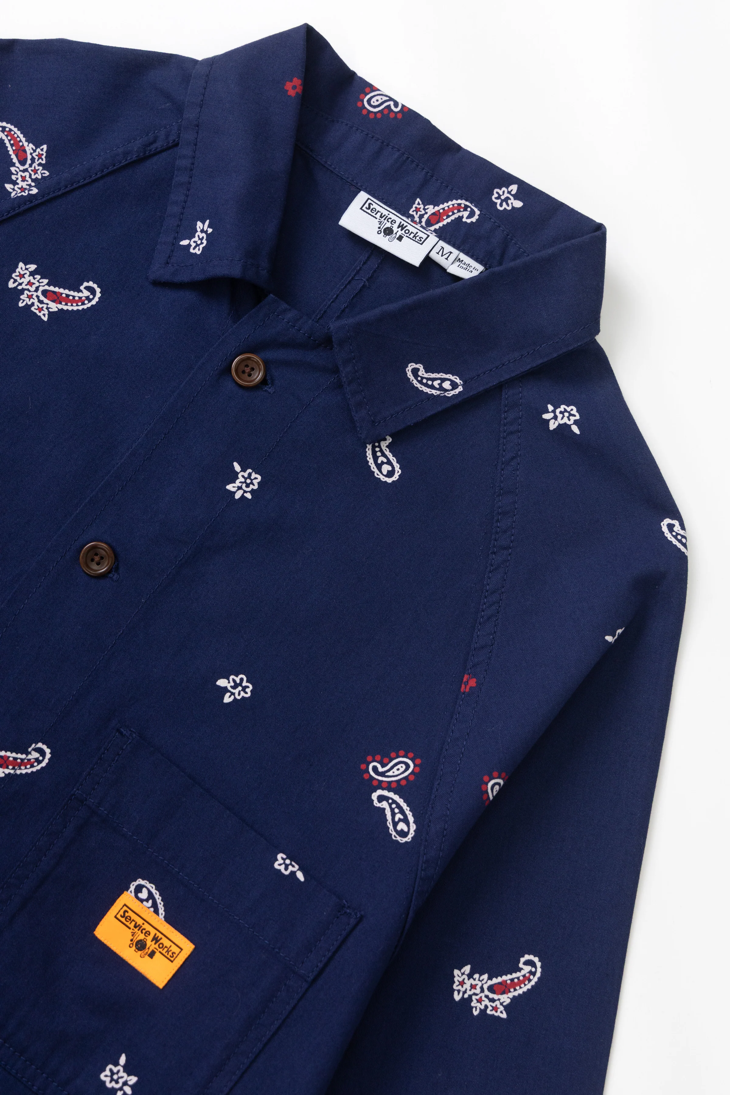 Paisley Front Of House Jacket - Royal - Image 3