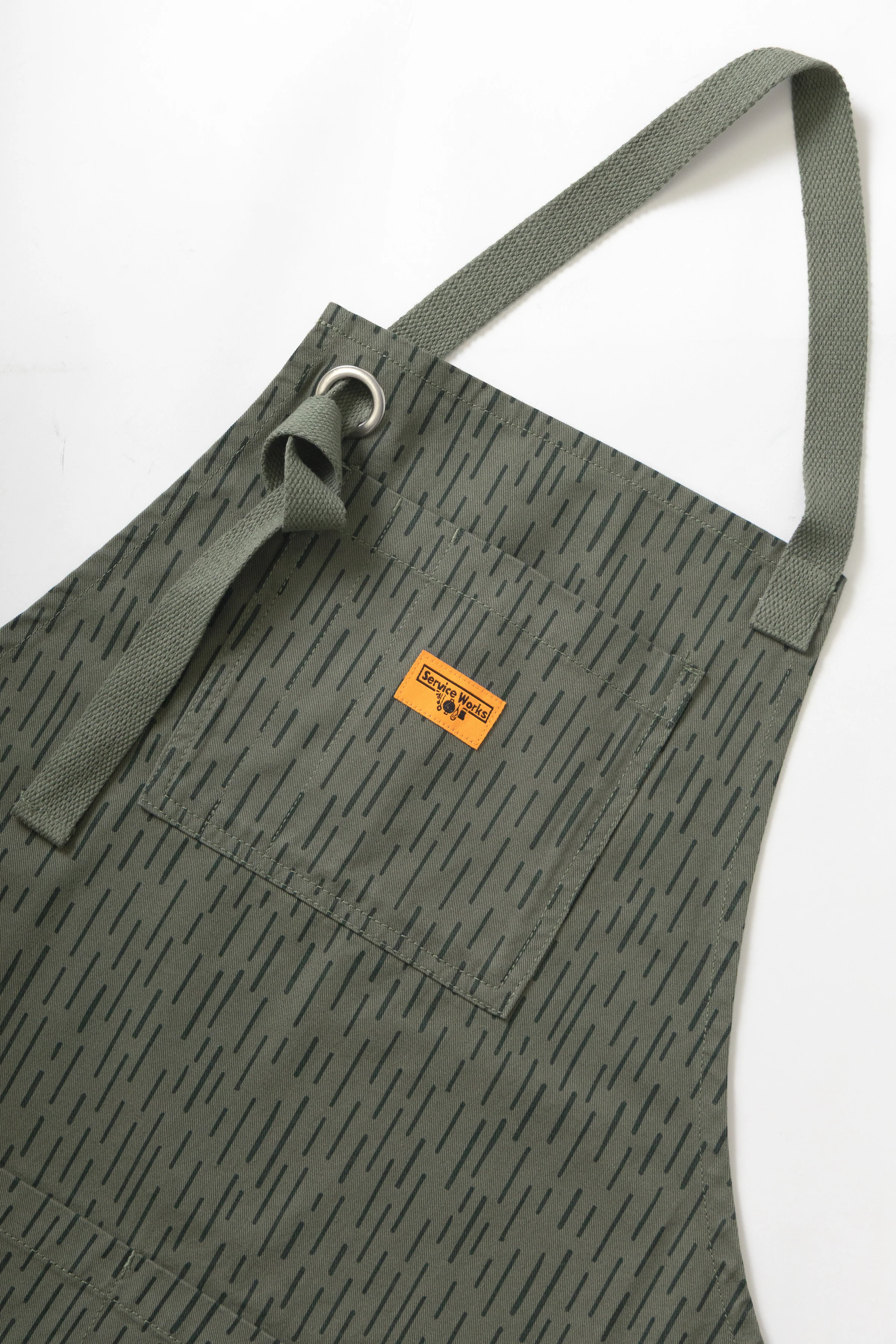 Patterned Apron - Raindrop Green - Image 2