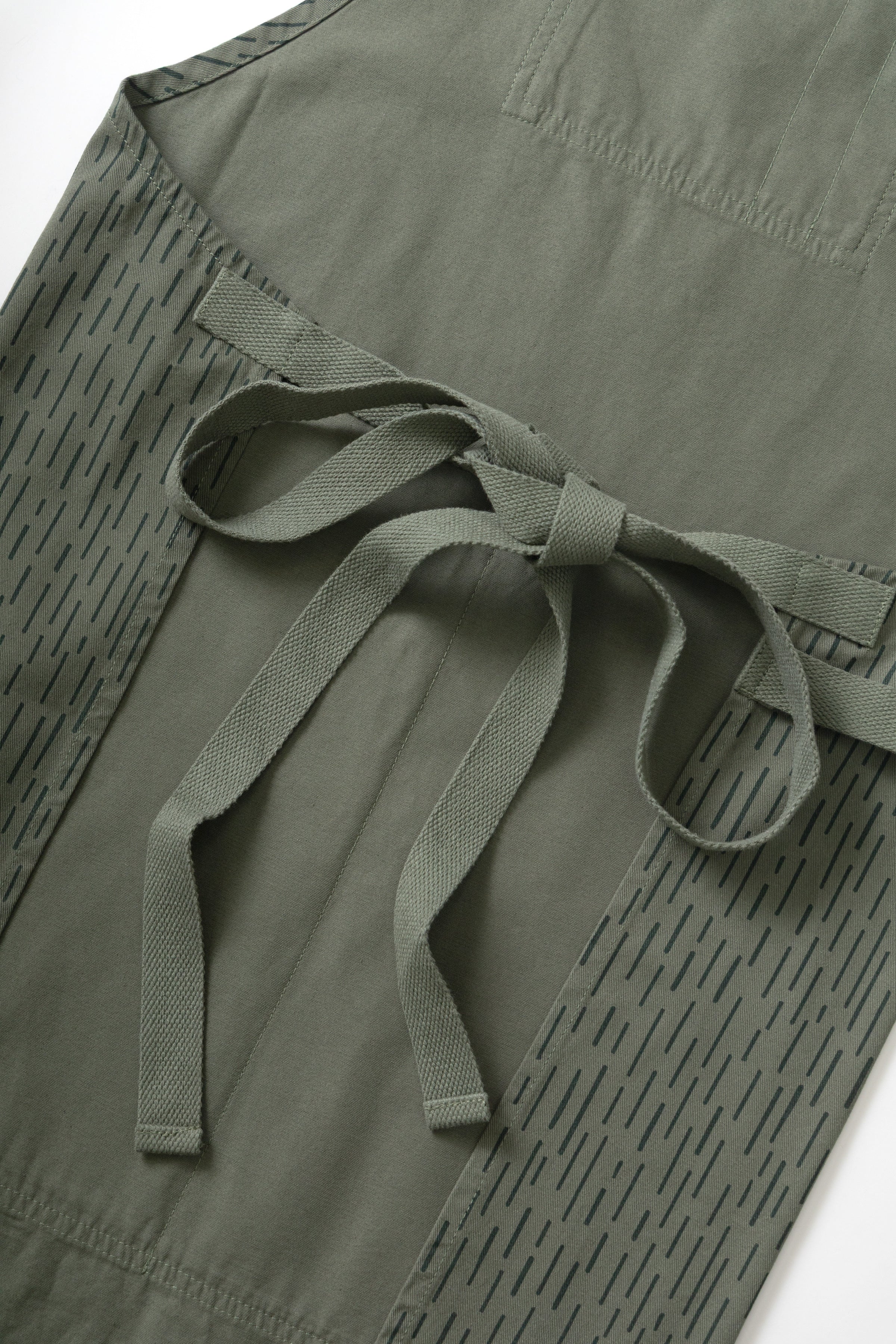 Patterned Apron - Raindrop Green - Image 6