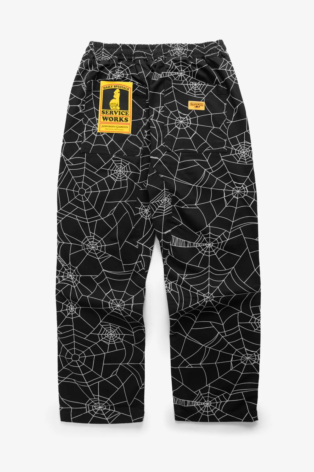 Patterned Chef Pants - Black Web - Image 2