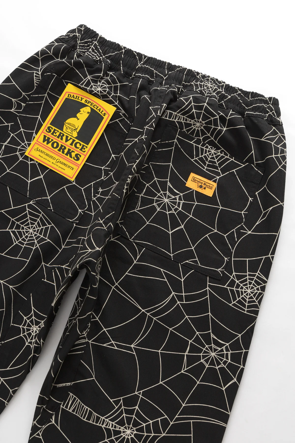 Patterned Chef Pants - Black Web - Image 5