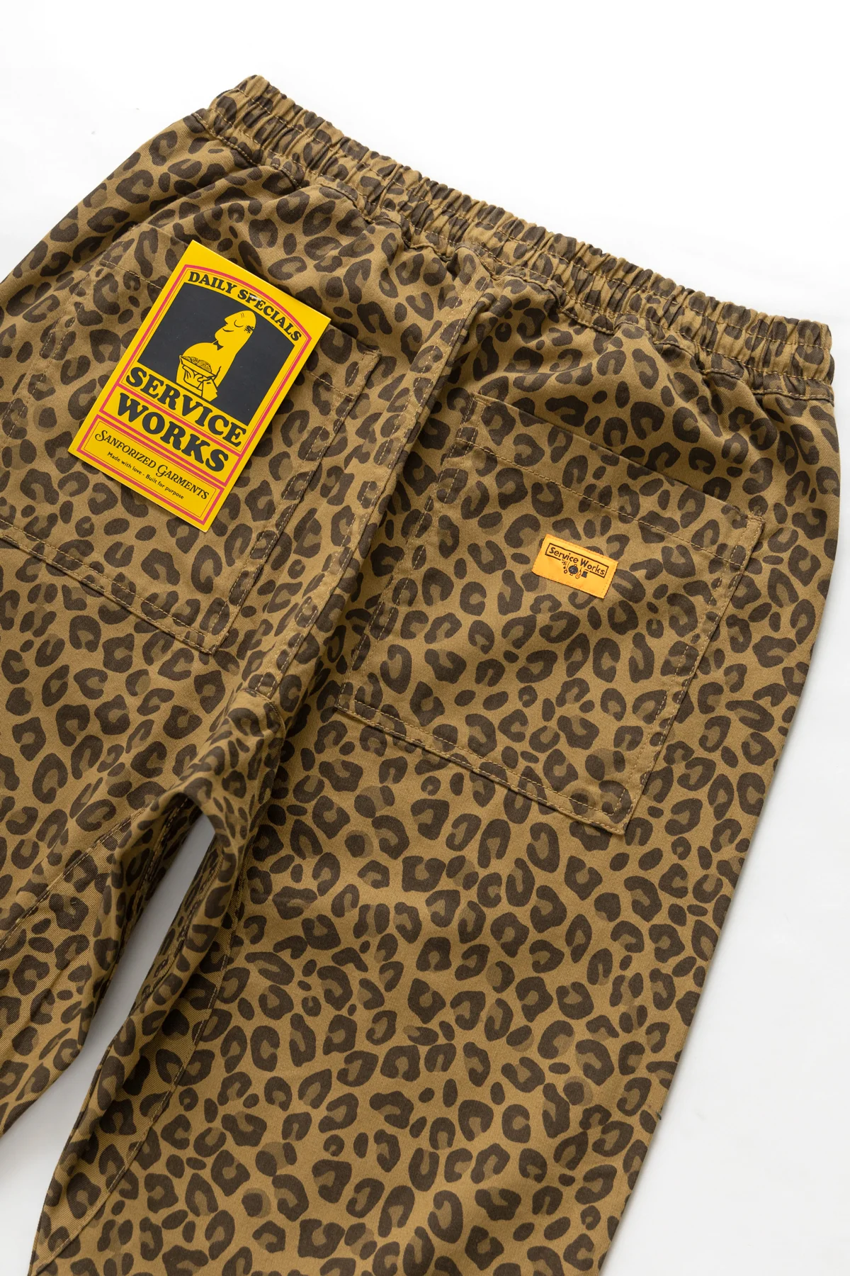 Patterned Chef Pants - Brown Leopard - Image 5