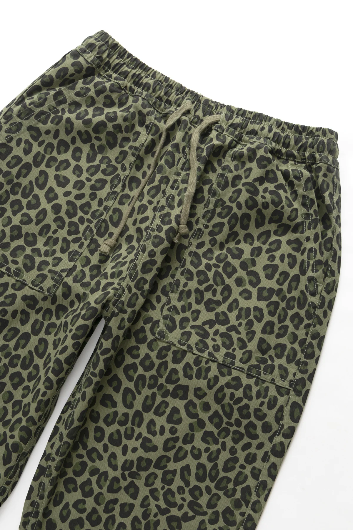 Patterned Chef Pants - Green Leopard - Image 4