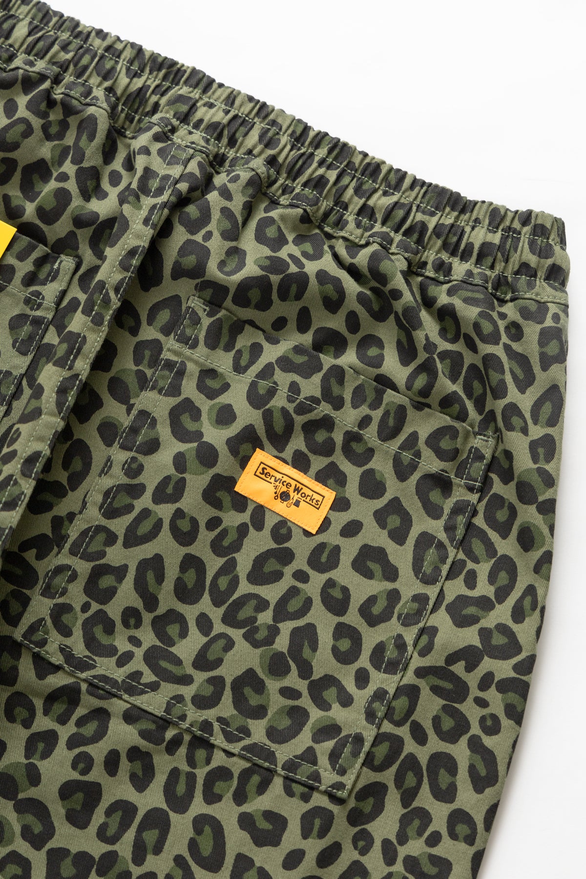 Patterned Chef Pants - Green Leopard - Image 7