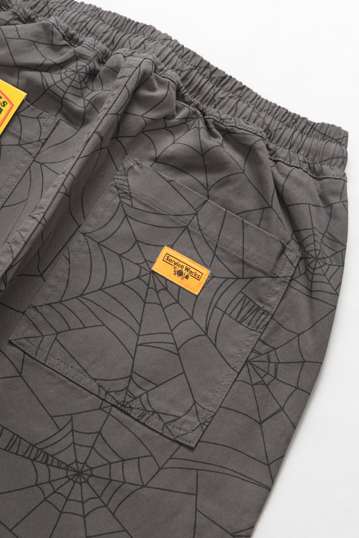 Patterned Chef Pants - Grey Web - Image 6