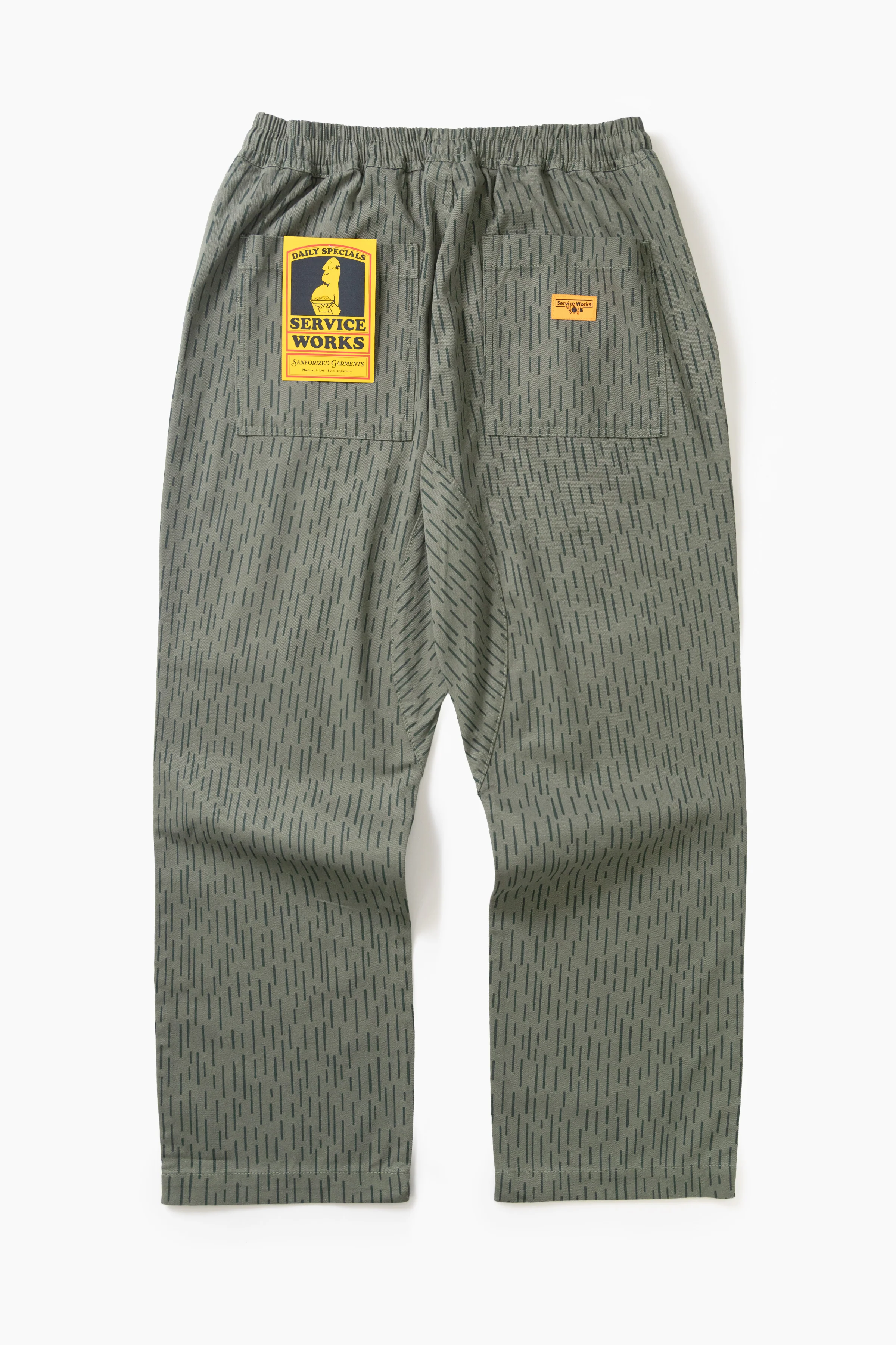 Patterned Chef Pants - Raindrop Green - Image 11