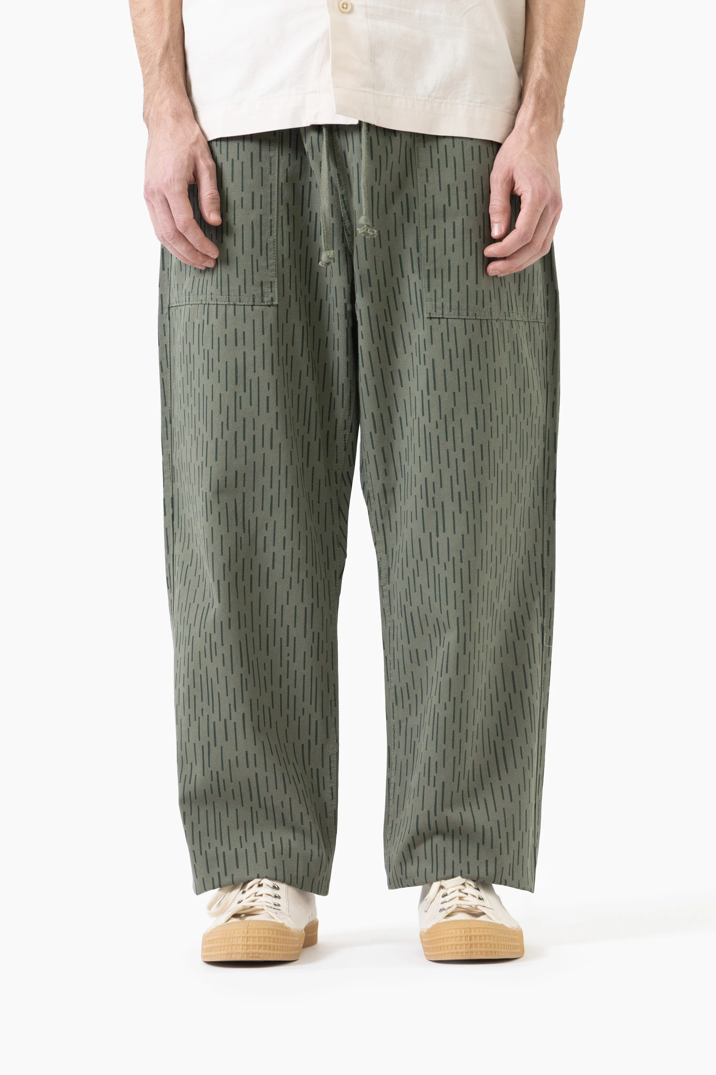 Patterned Chef Pants - Raindrop Green - Image 2