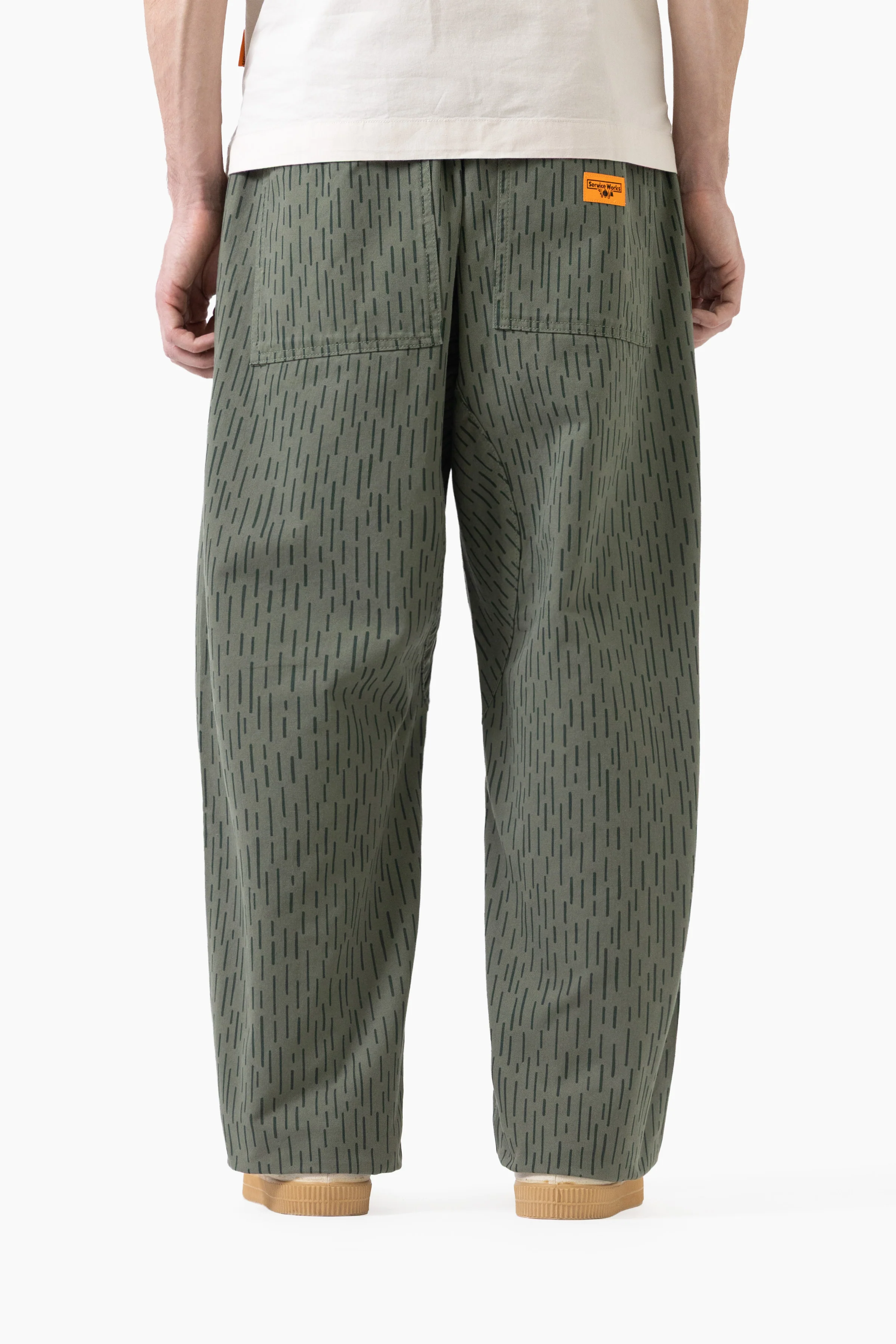 Patterned Chef Pants - Raindrop Green - Image 3