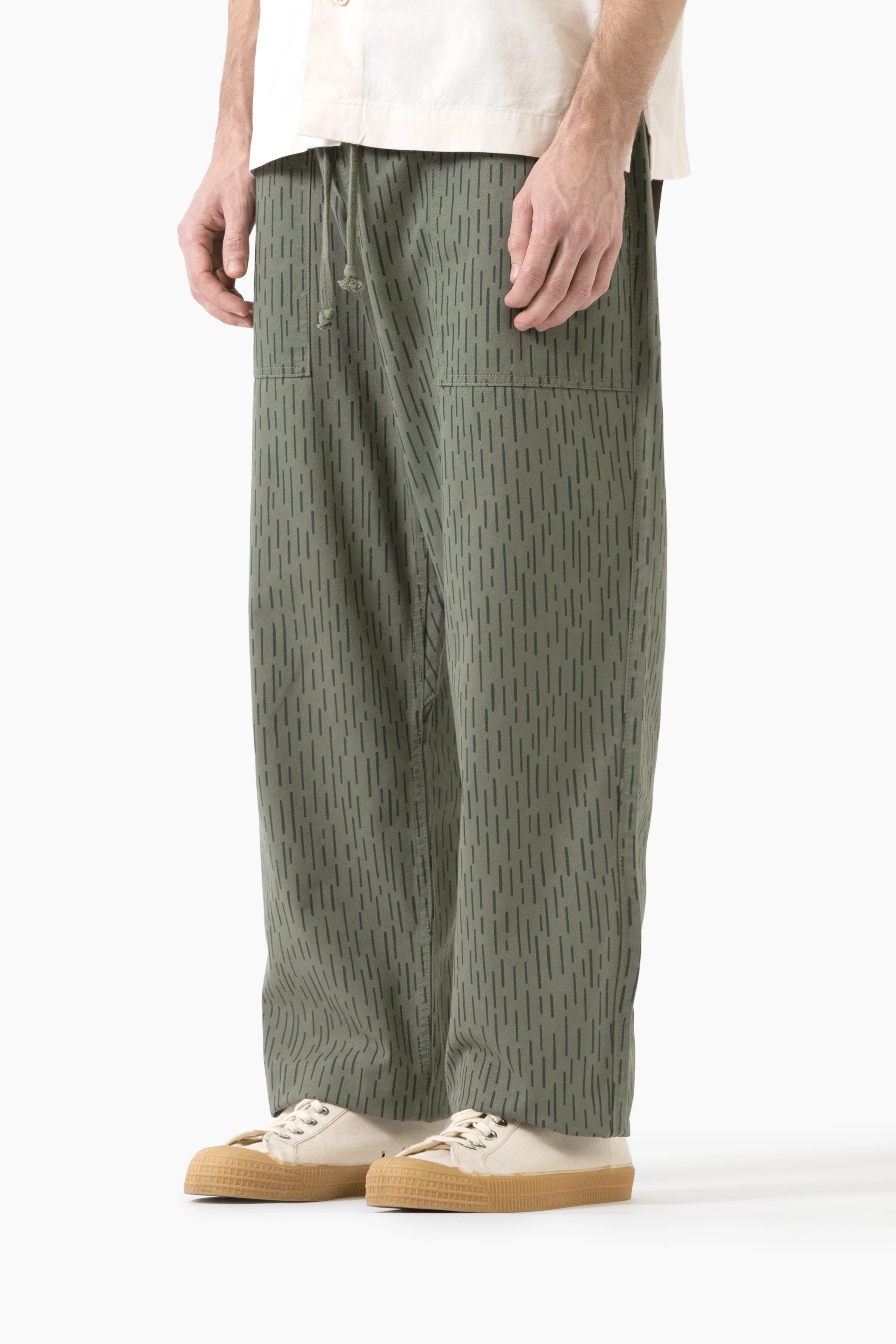 Patterned Chef Pants - Raindrop Green - Image 4