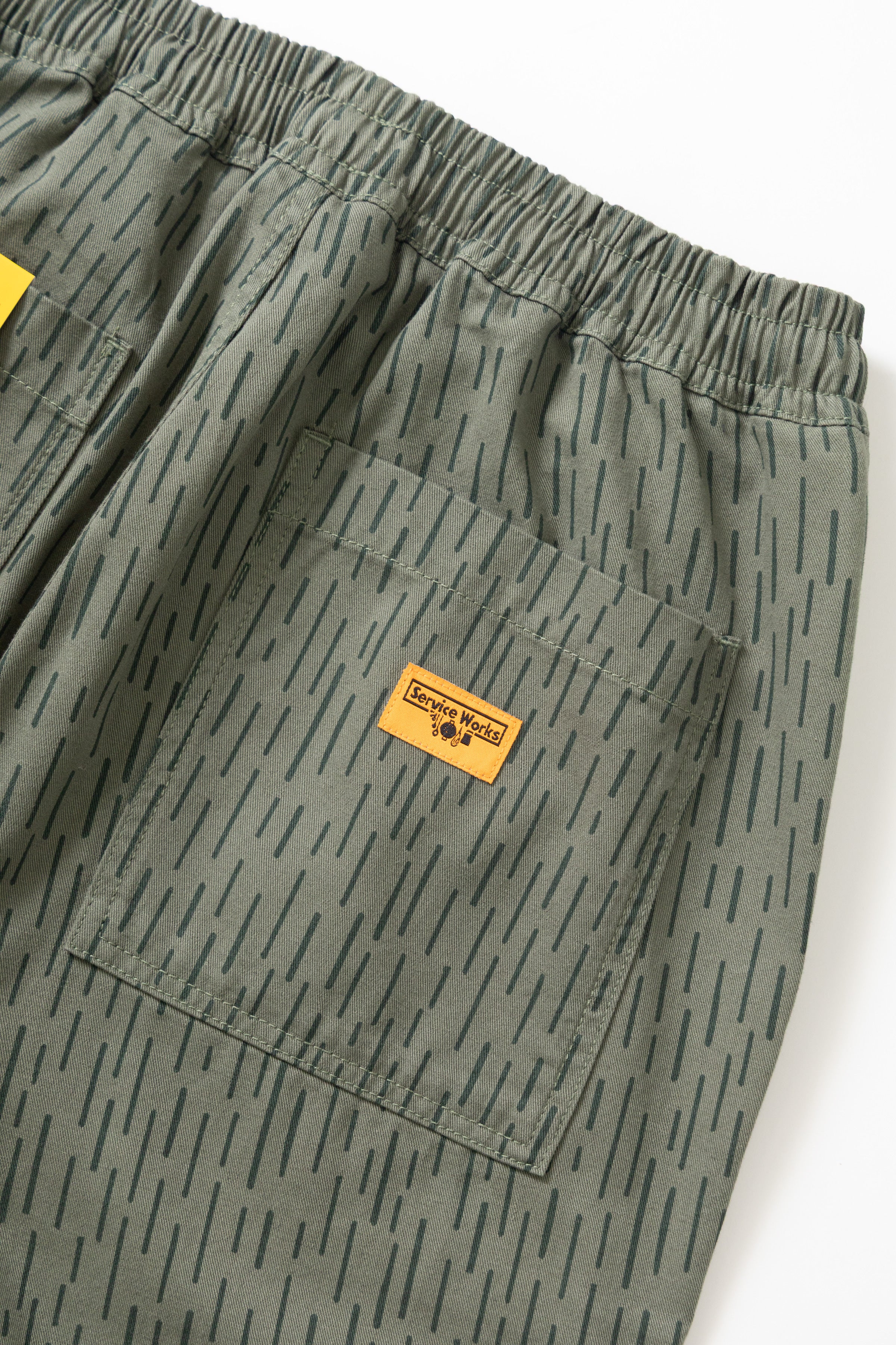 Patterned Chef Pants - Raindrop Green - Image 9