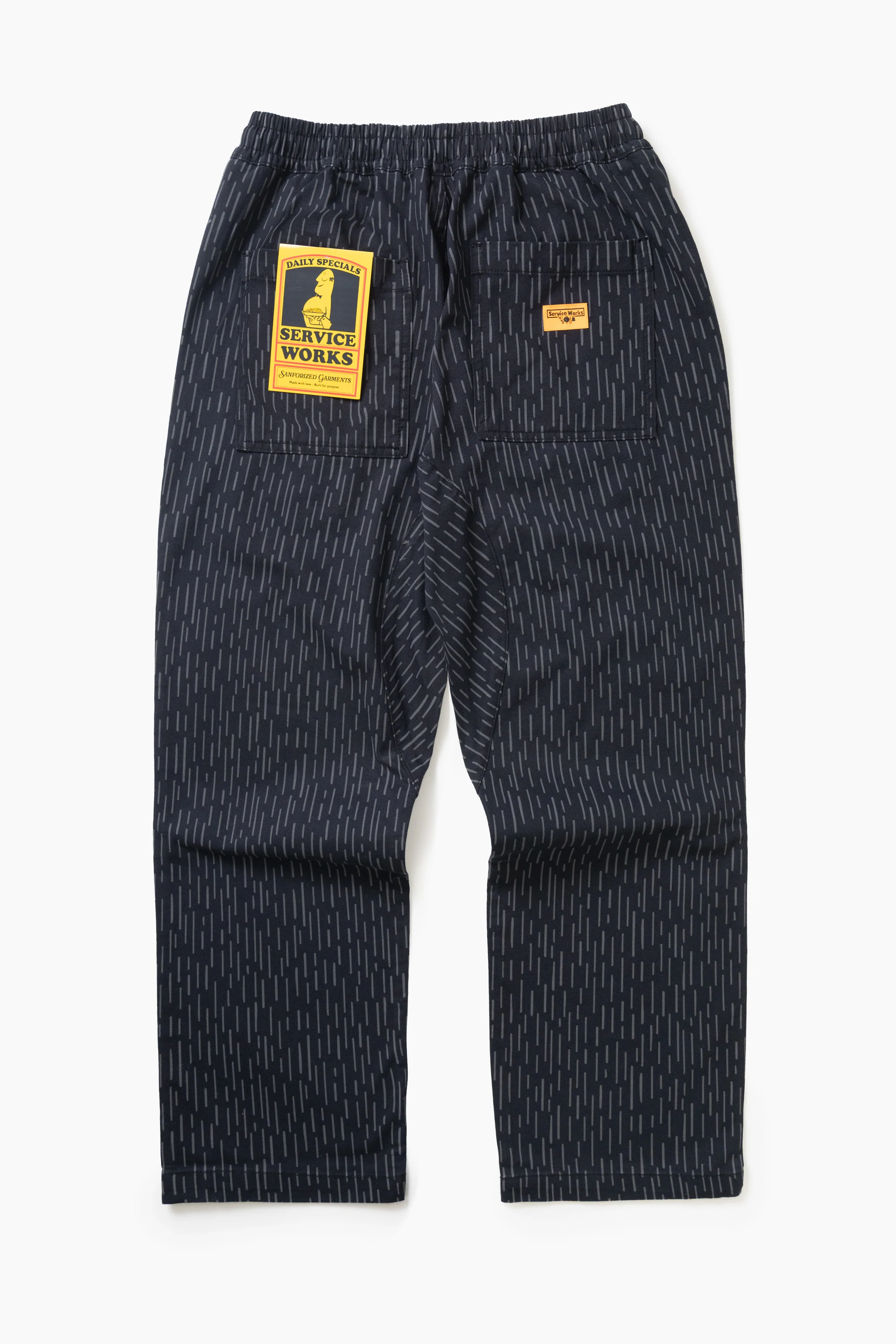 Patterned Chef Pants - Raindrop Mono - Image 11