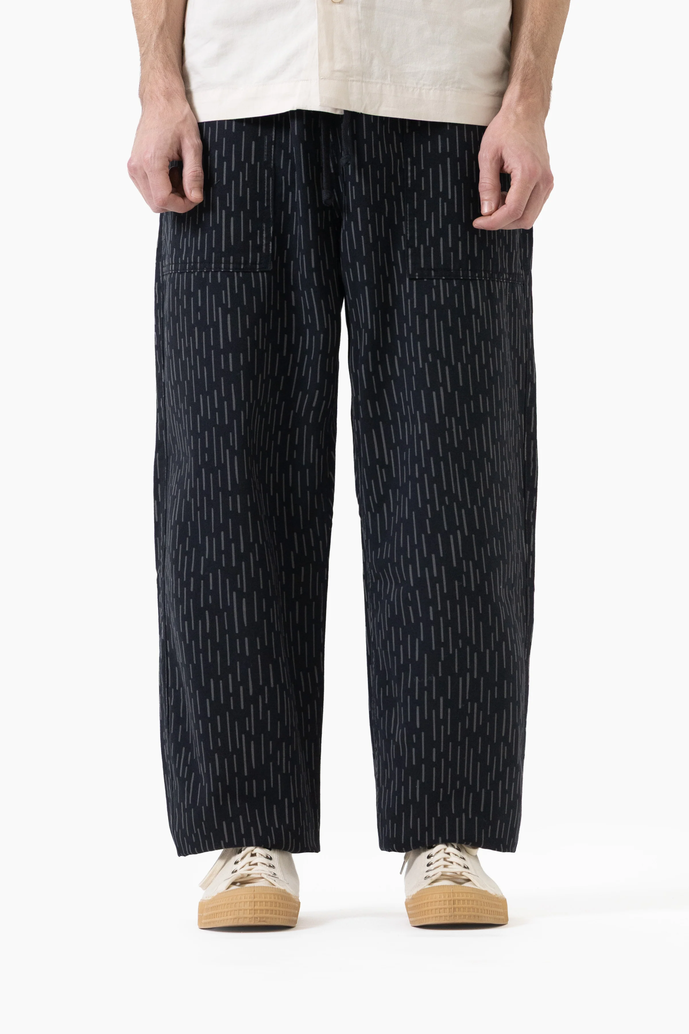 Patterned Chef Pants - Raindrop Mono - Image 2