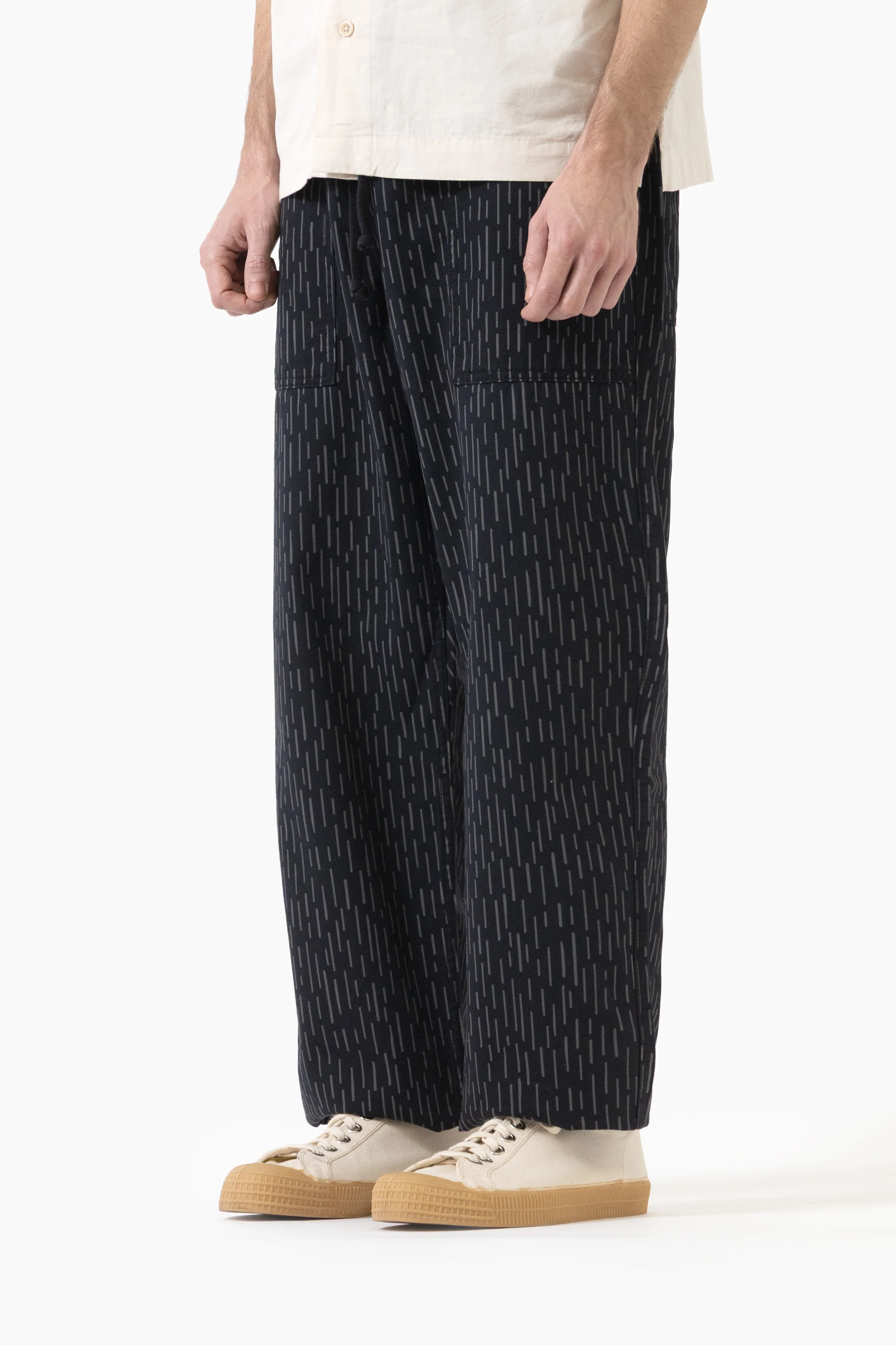Patterned Chef Pants - Raindrop Mono - Image 3