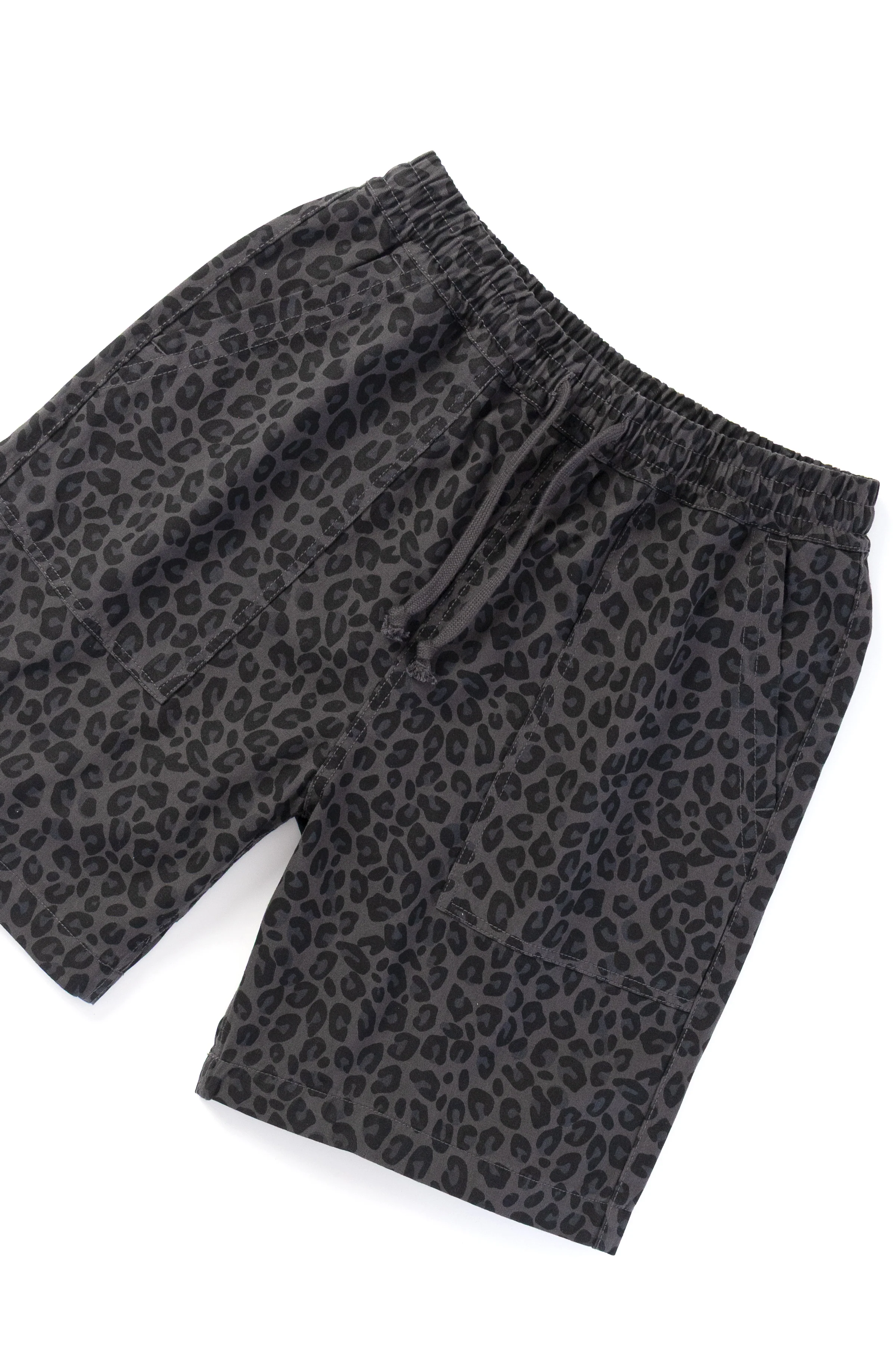 Patterned Chef Shorts - Black Leopard - Image 2