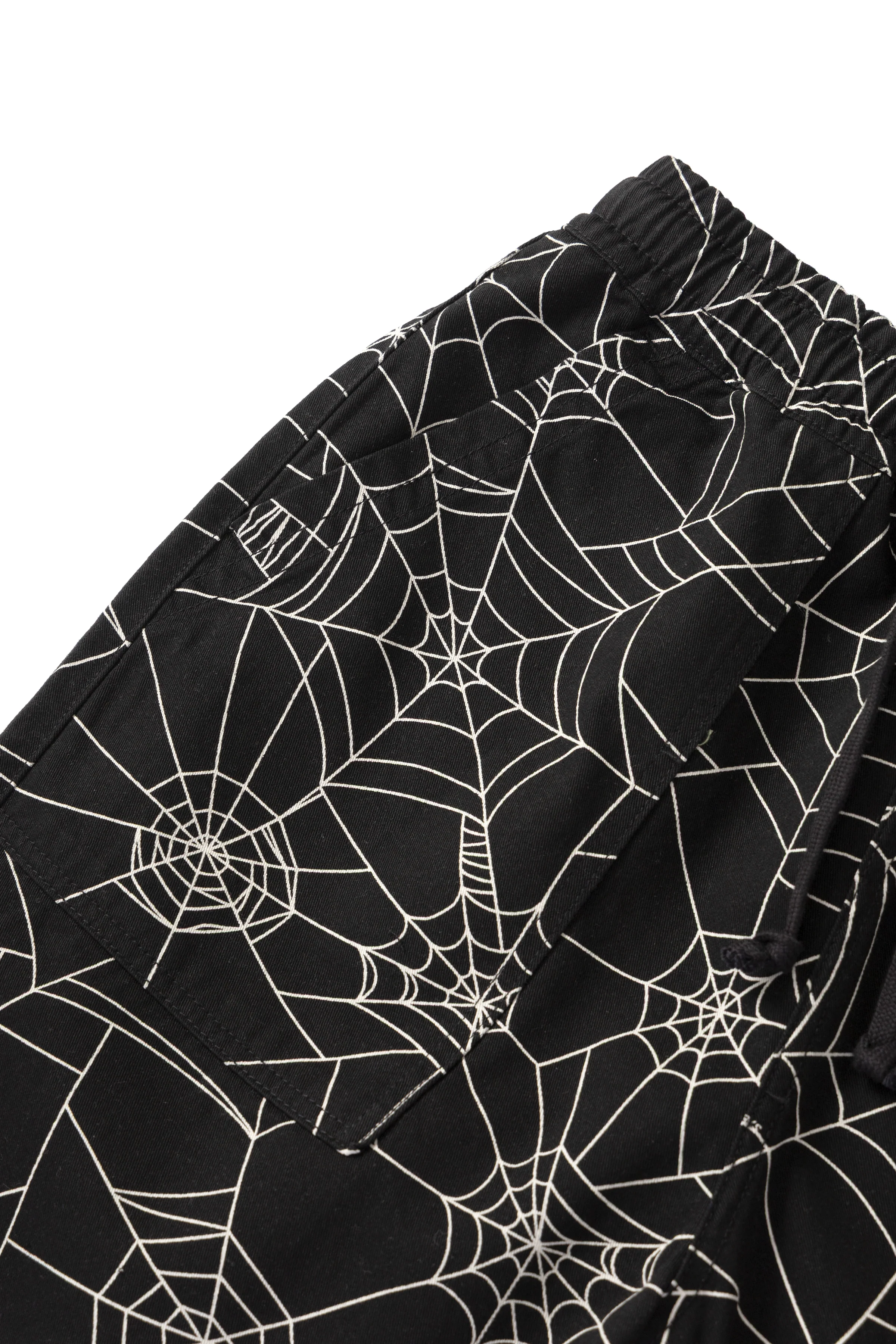 Patterned Chef Shorts - Black Web - Image 4