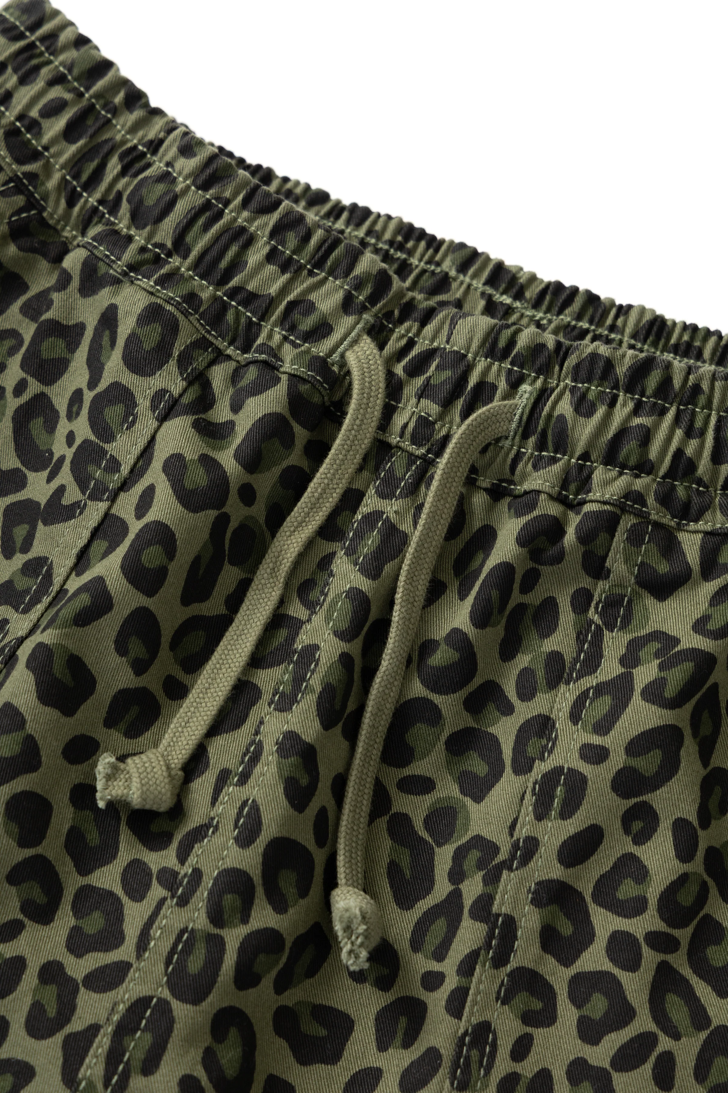 Patterned Chef Shorts - Green Leopard - Image 3