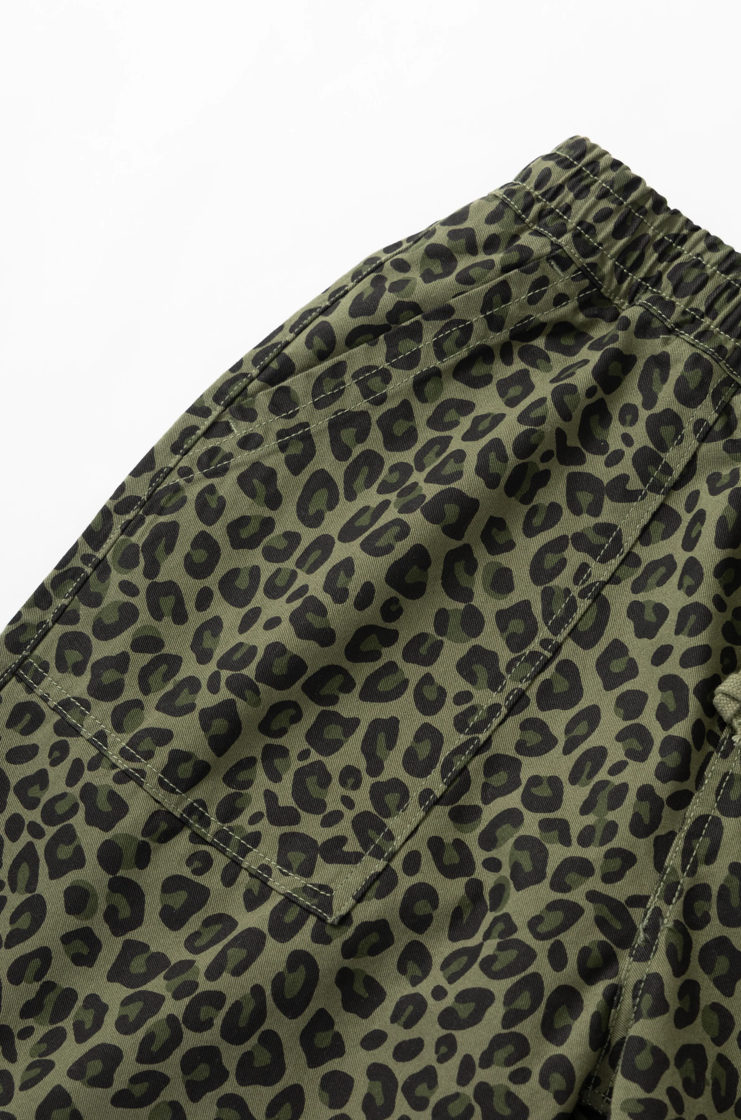 Patterned Chef Shorts - Green Leopard - Image 4