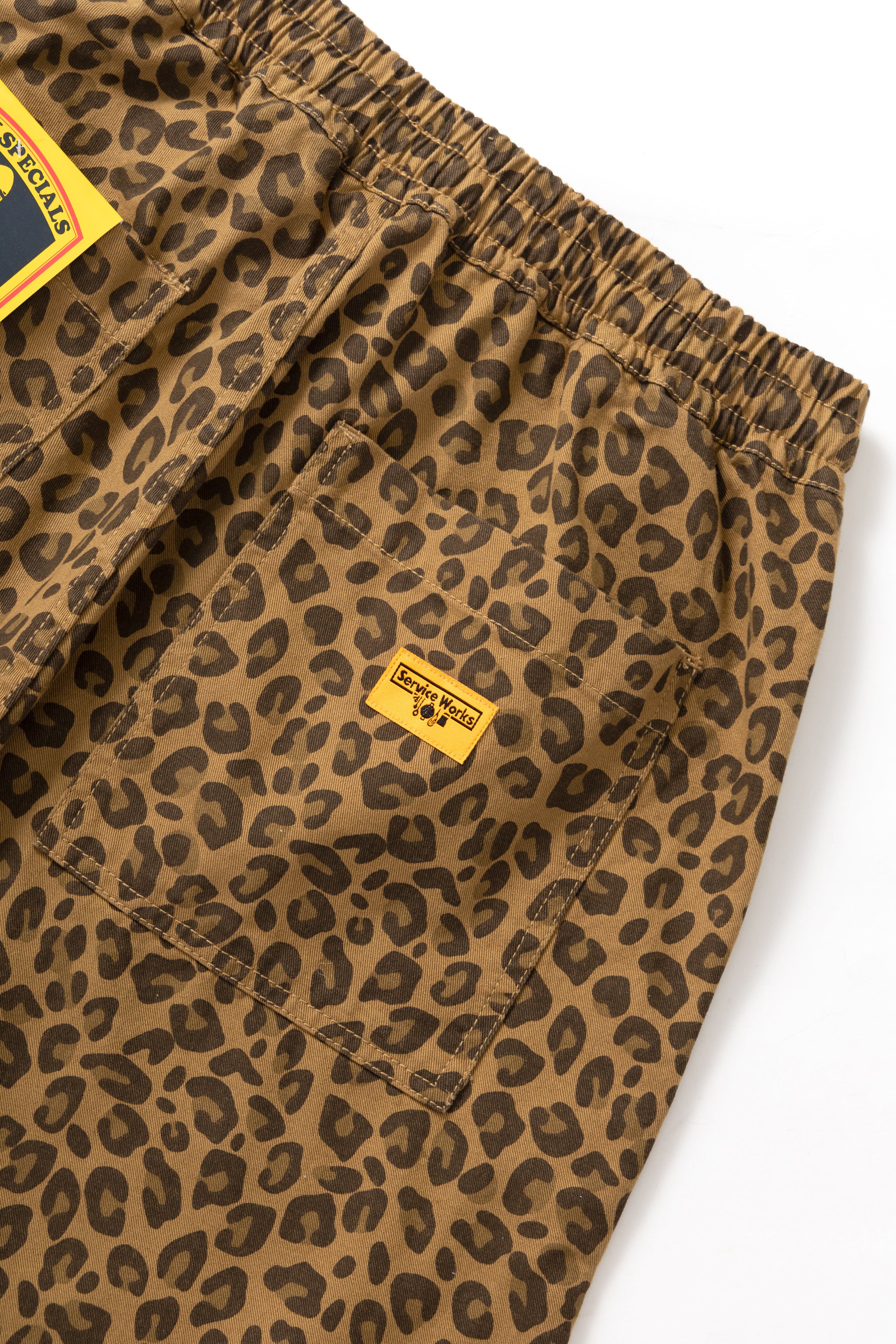 Patterned Chef Shorts - Brown Leopard - Image 8