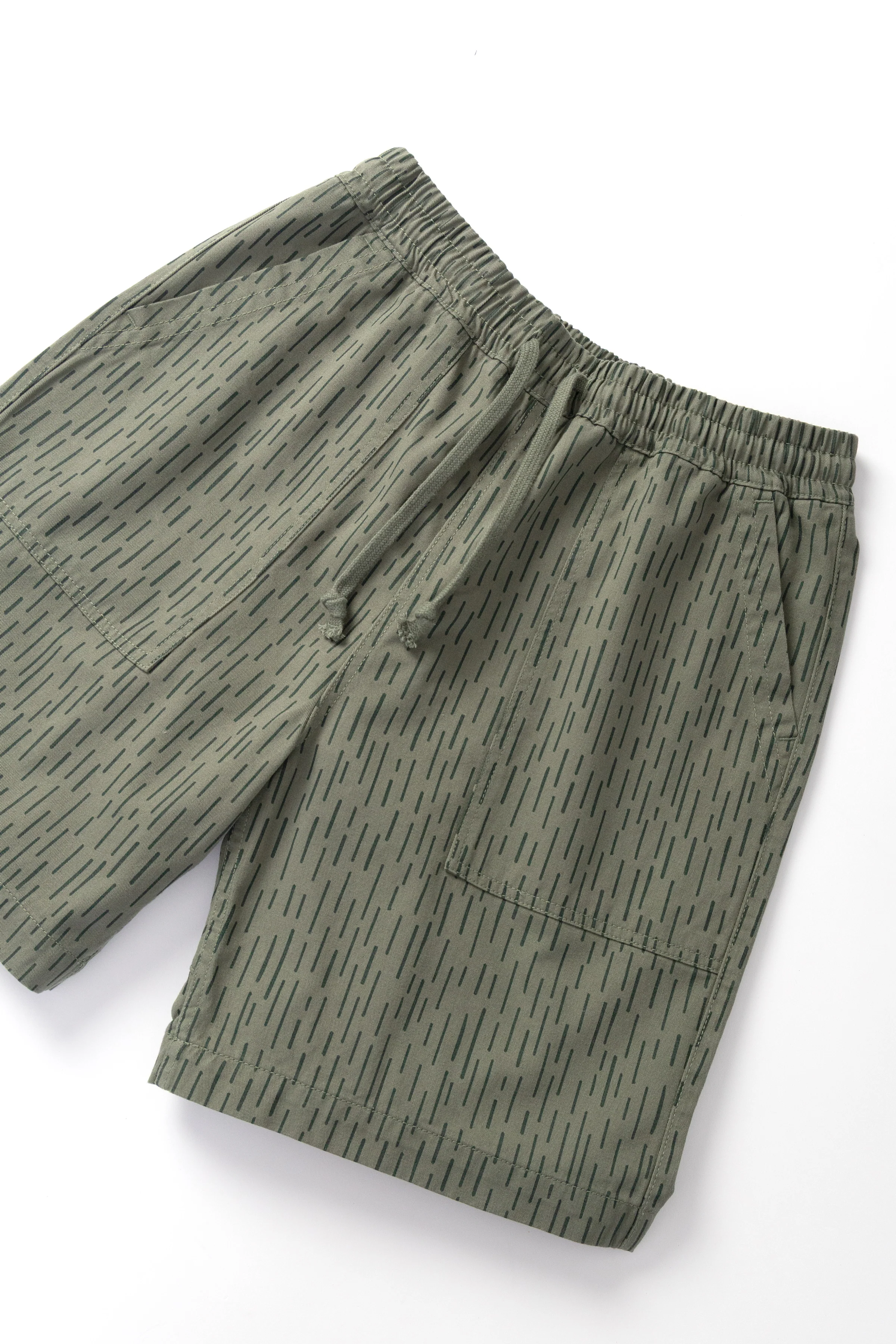 Patterned Chef Shorts - Raindrop Green - Image 2