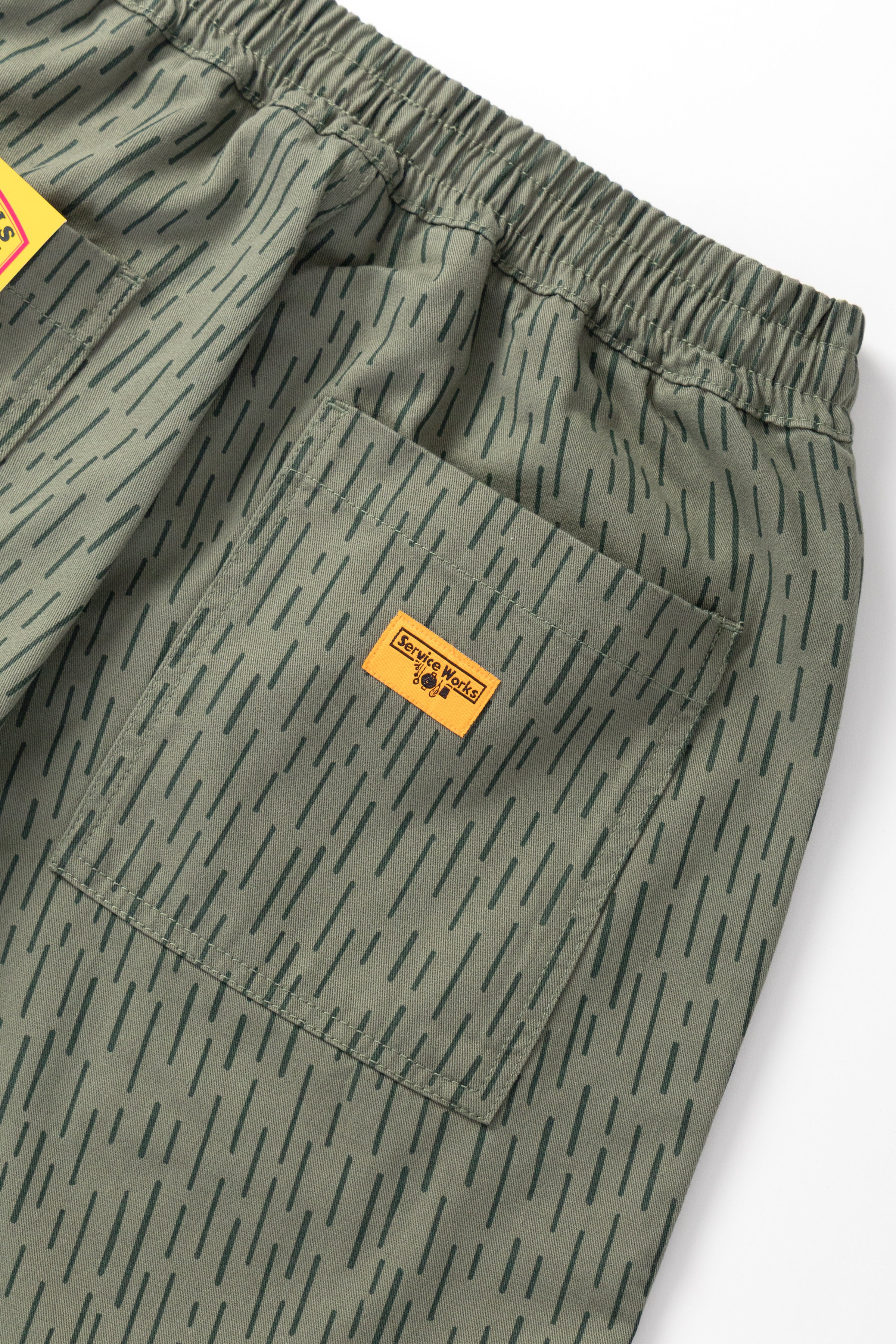 Patterned Chef Shorts - Raindrop Green - Image 7