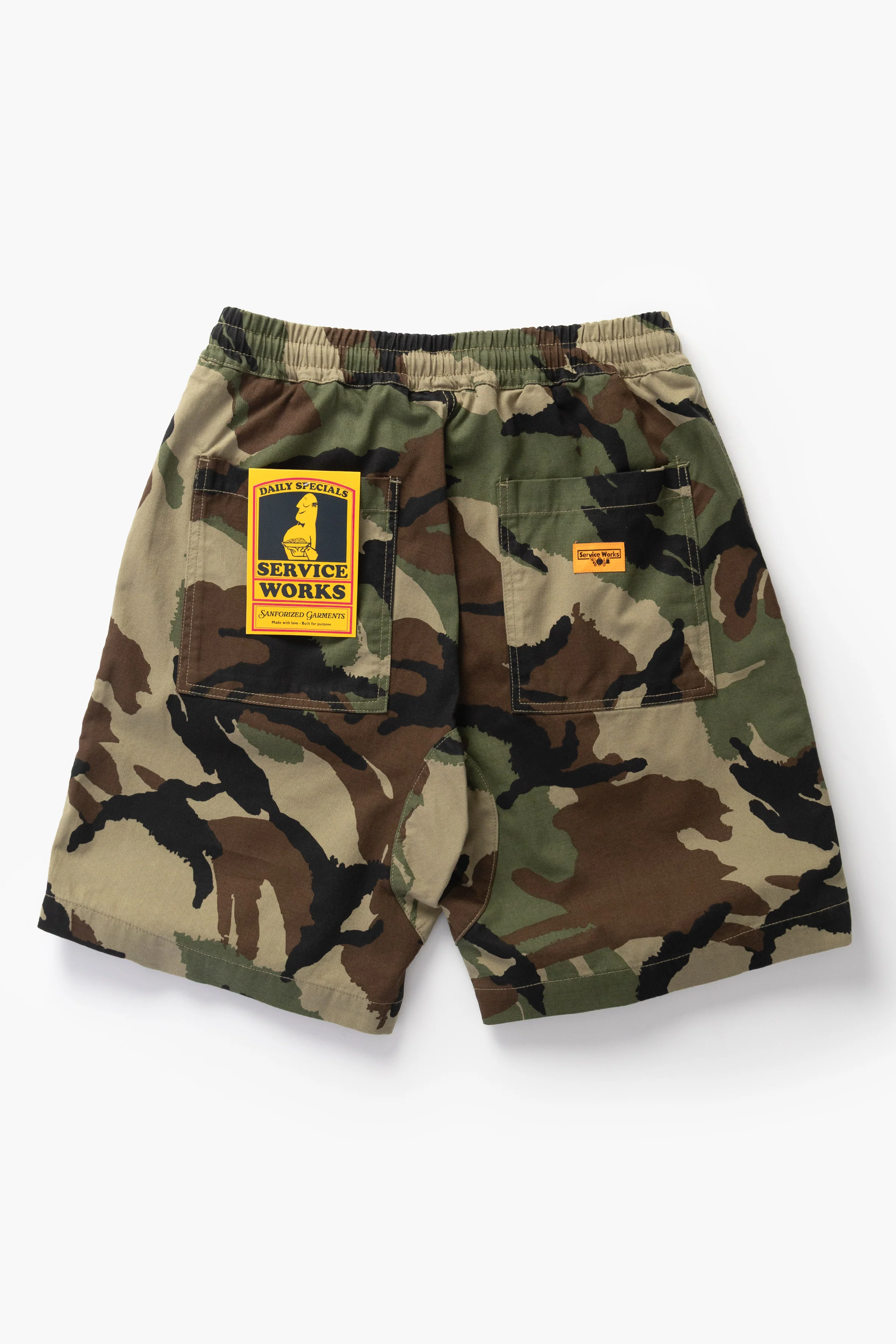 Patterned Chef Shorts - Woodland - Image 5