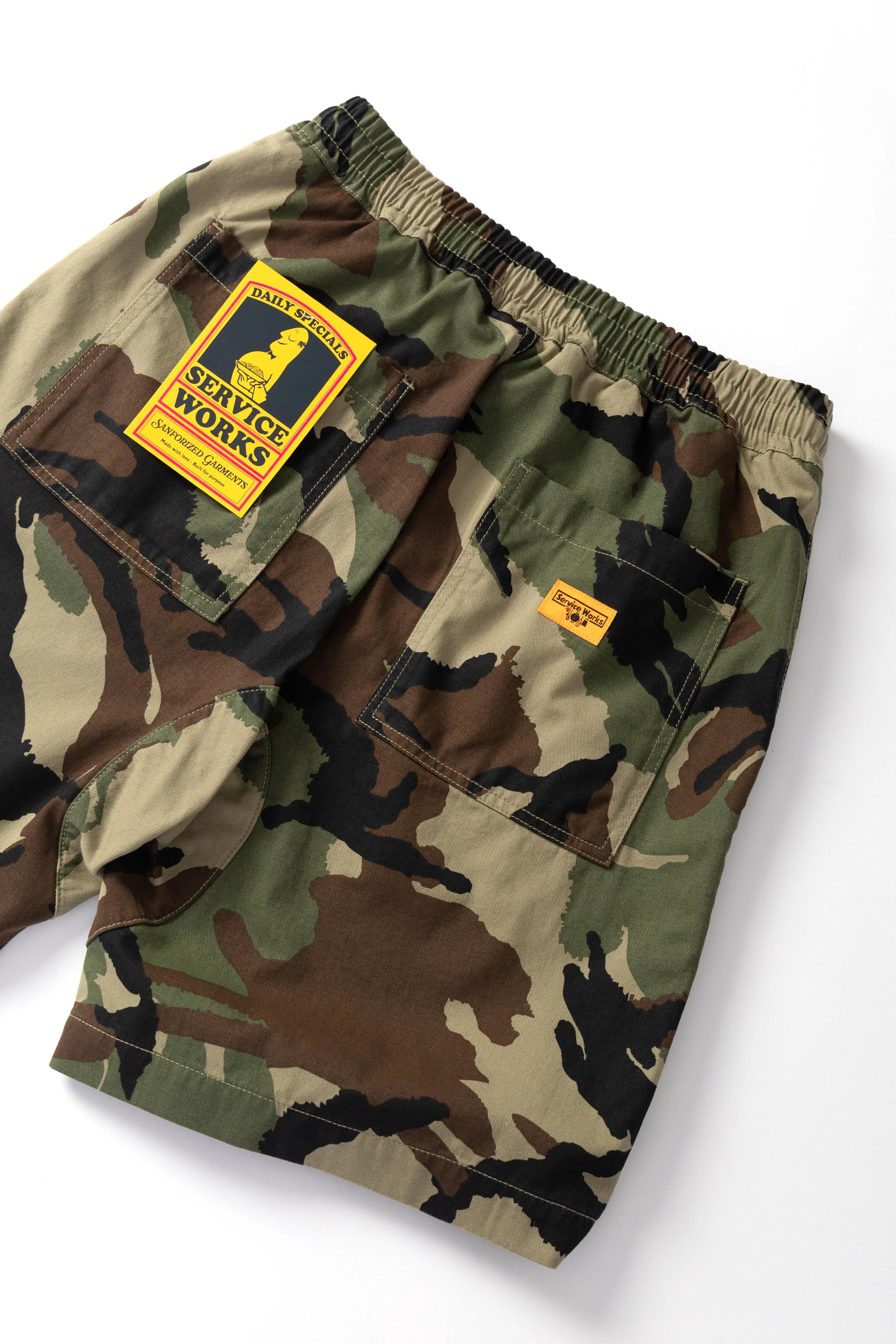 Patterned Chef Shorts - Woodland - Image 6