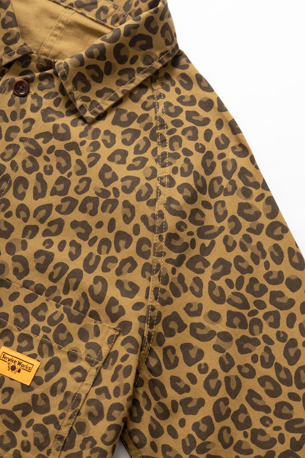 Patterned Front Of House Jacket - Brown Leopard - Image 5