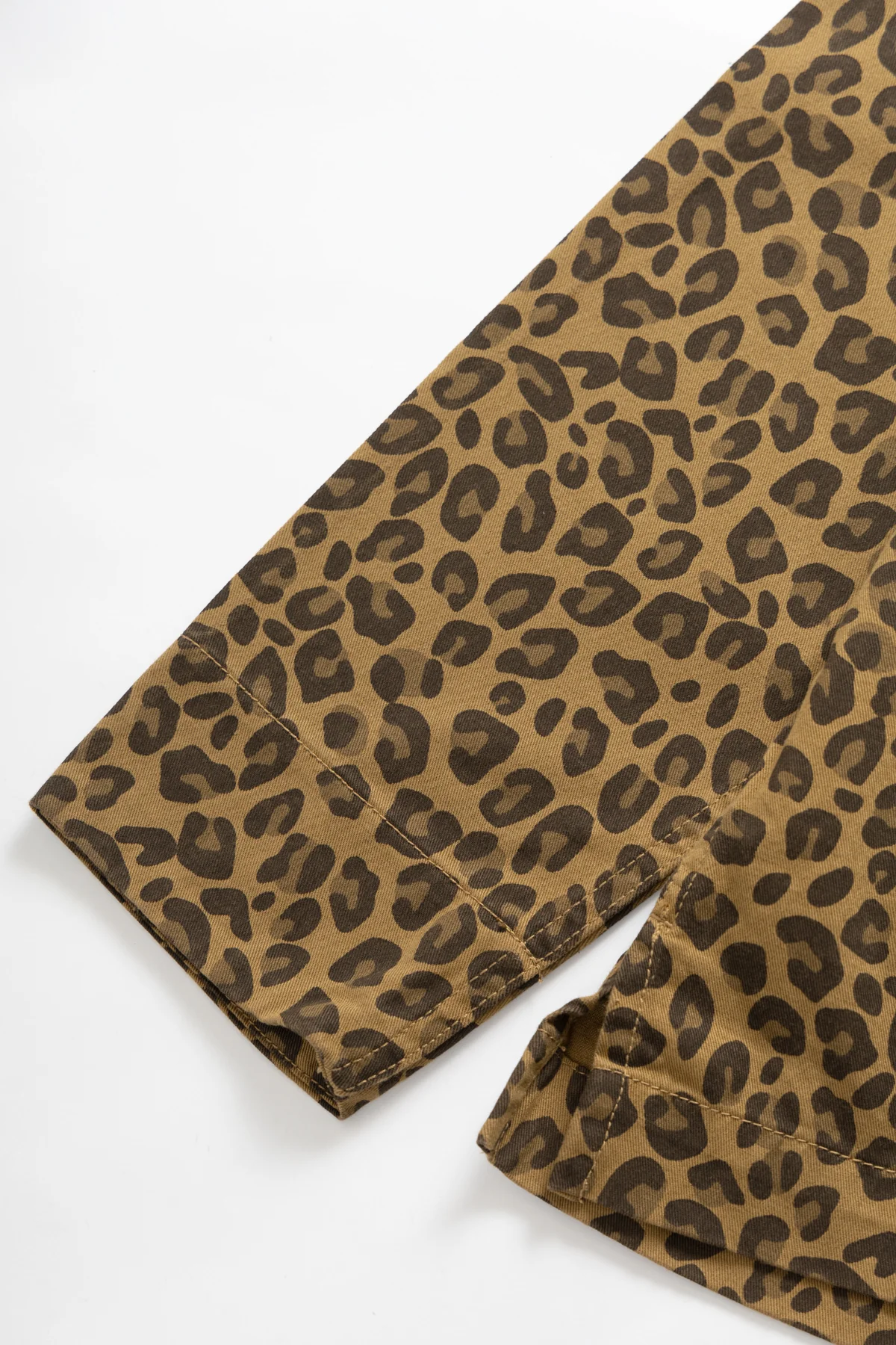 Patterned Front Of House Jacket - Brown Leopard - Image 6