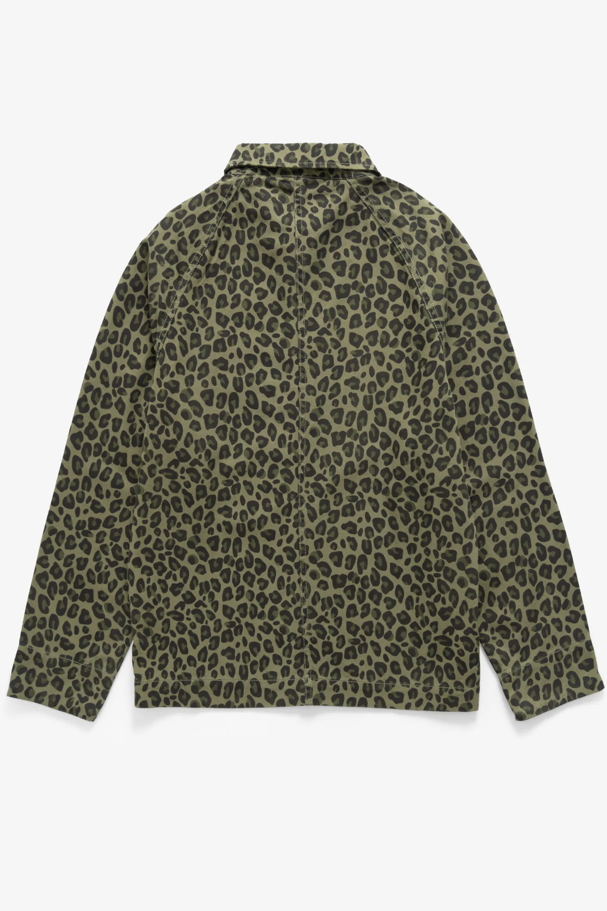 Patterned Front Of House Jacket - Green Leopard - Image 7