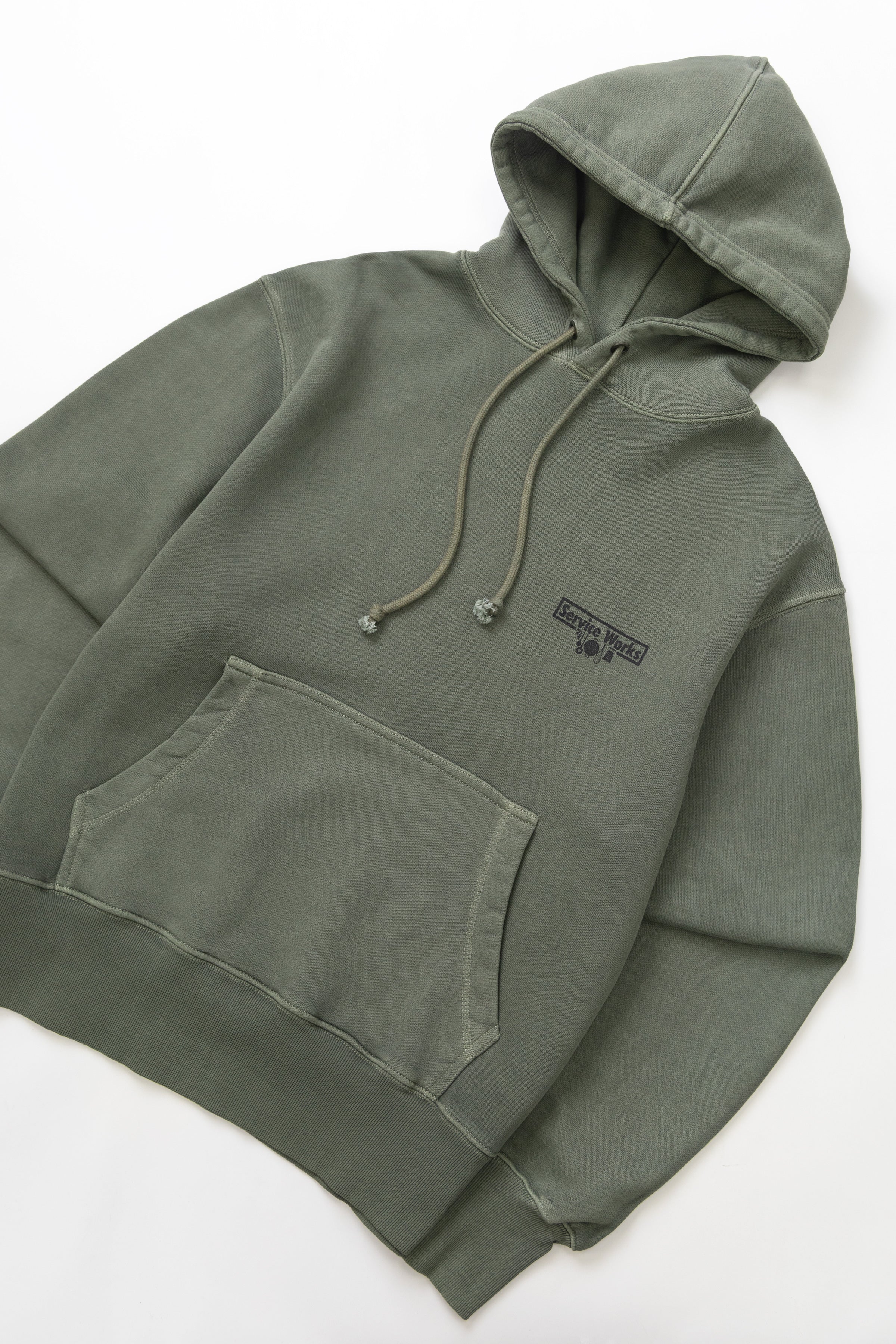 Loopback Hoodie - Olive - Image 3