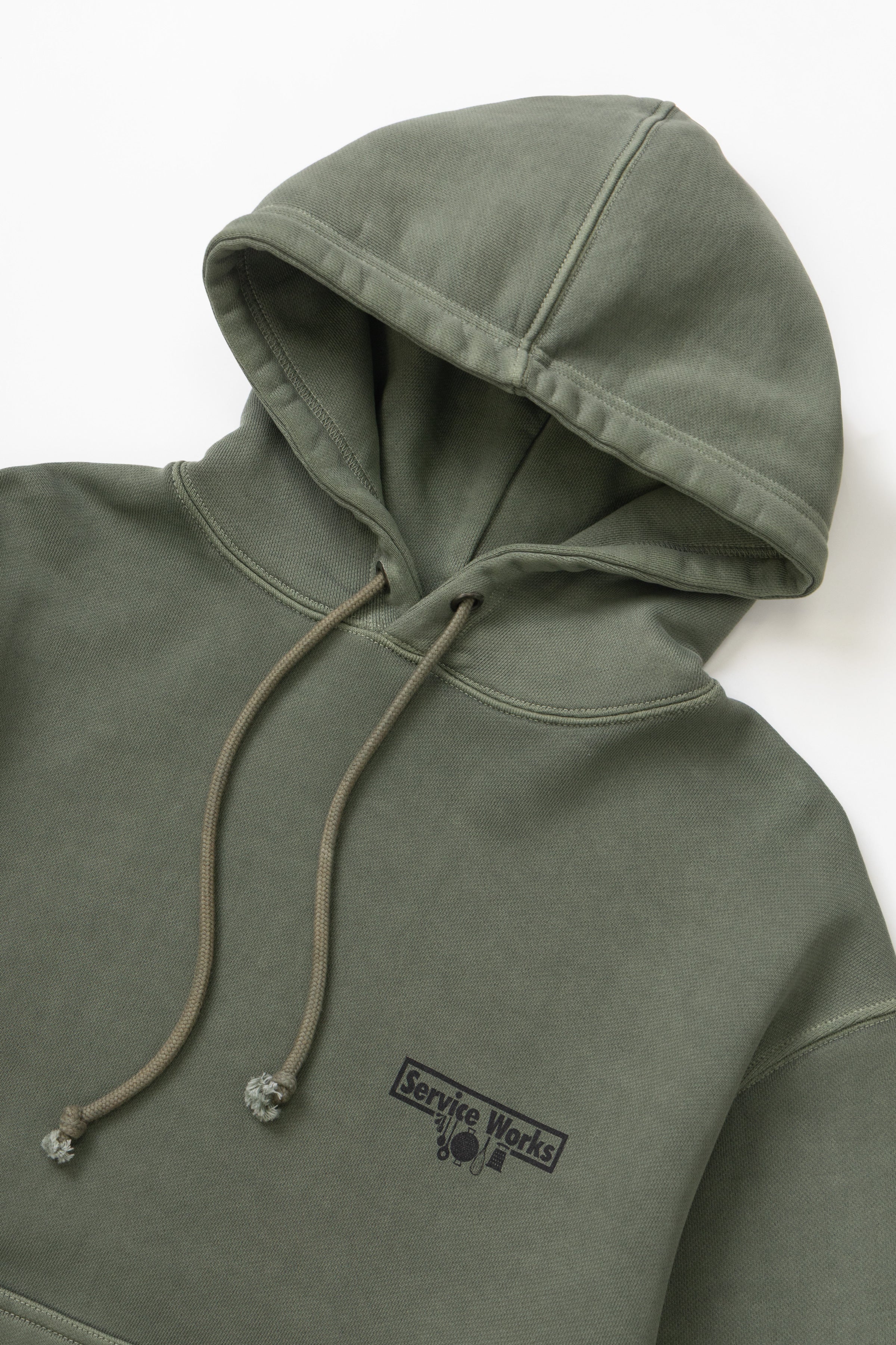 Loopback Hoodie - Olive - Image 4
