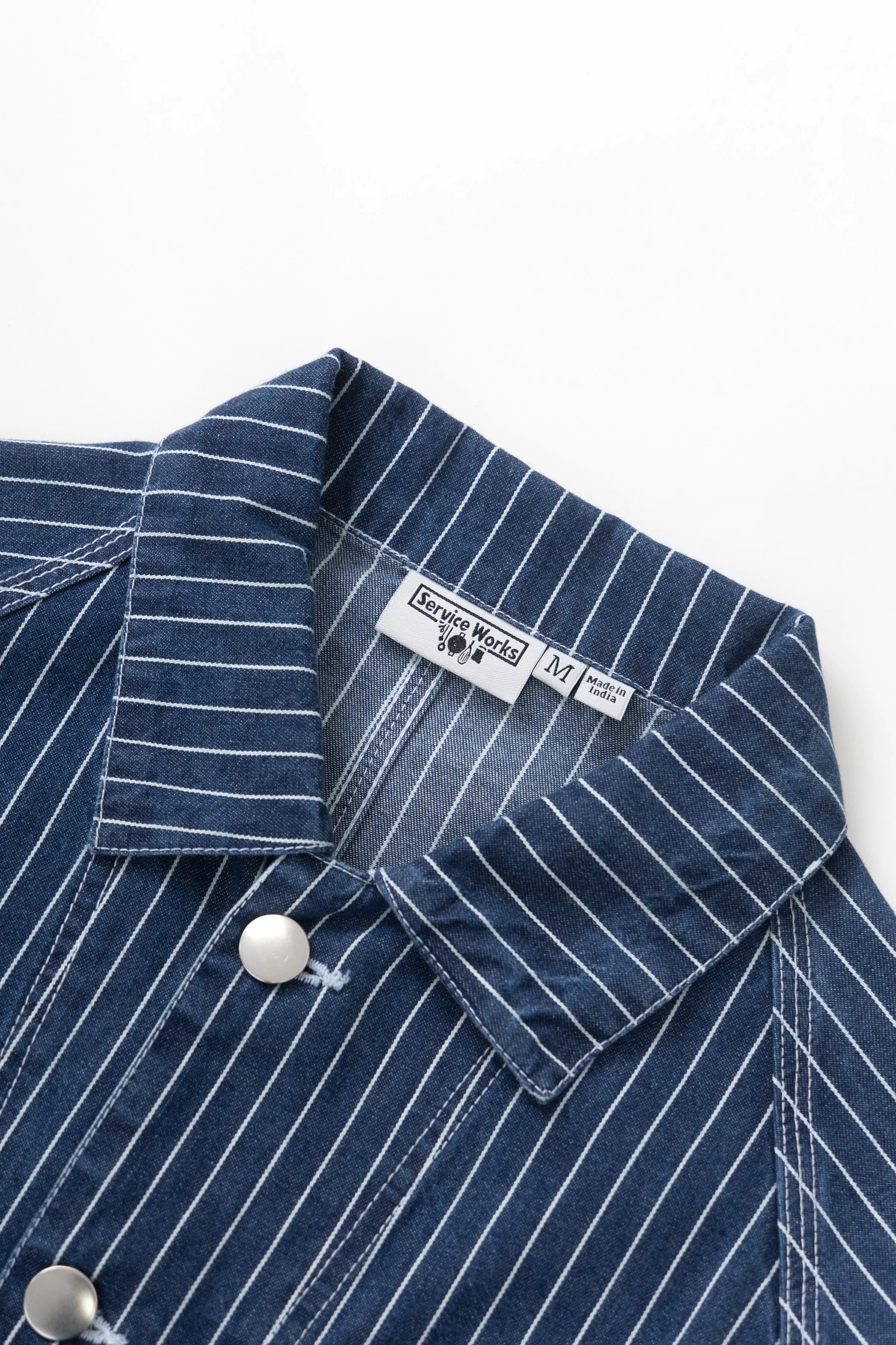 Pinstripe Denim Coverall 2.0 - Indigo - Image 2