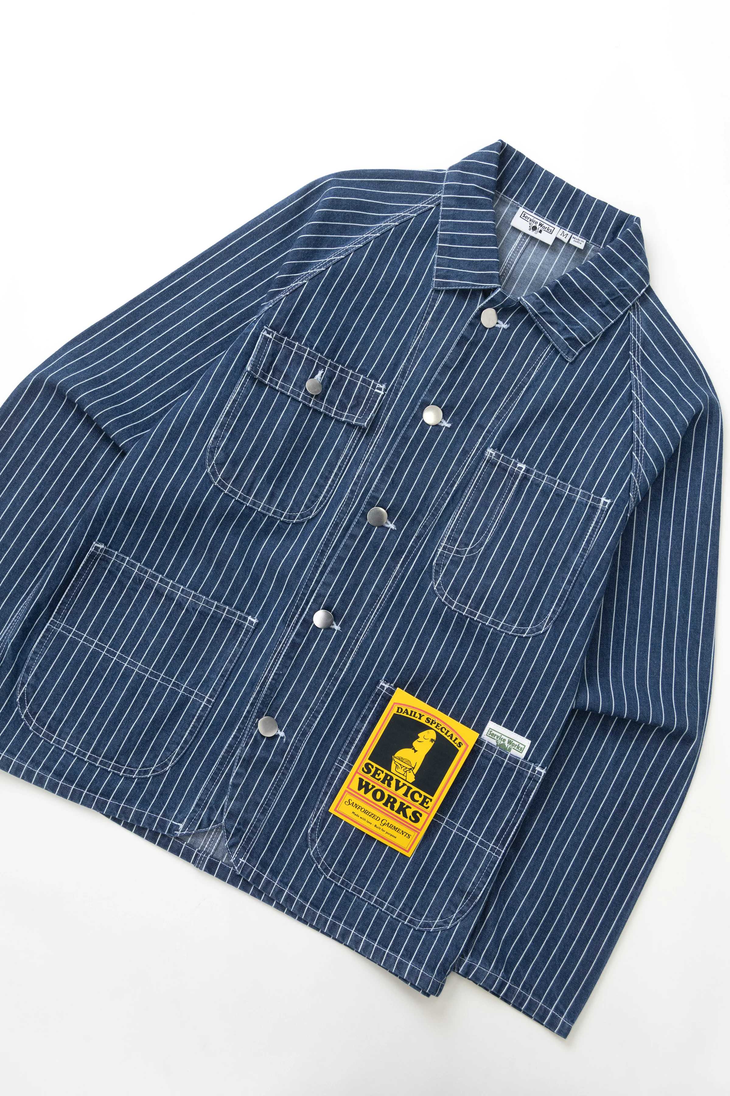 Pinstripe Denim Coverall 2.0 - Indigo - Image 3