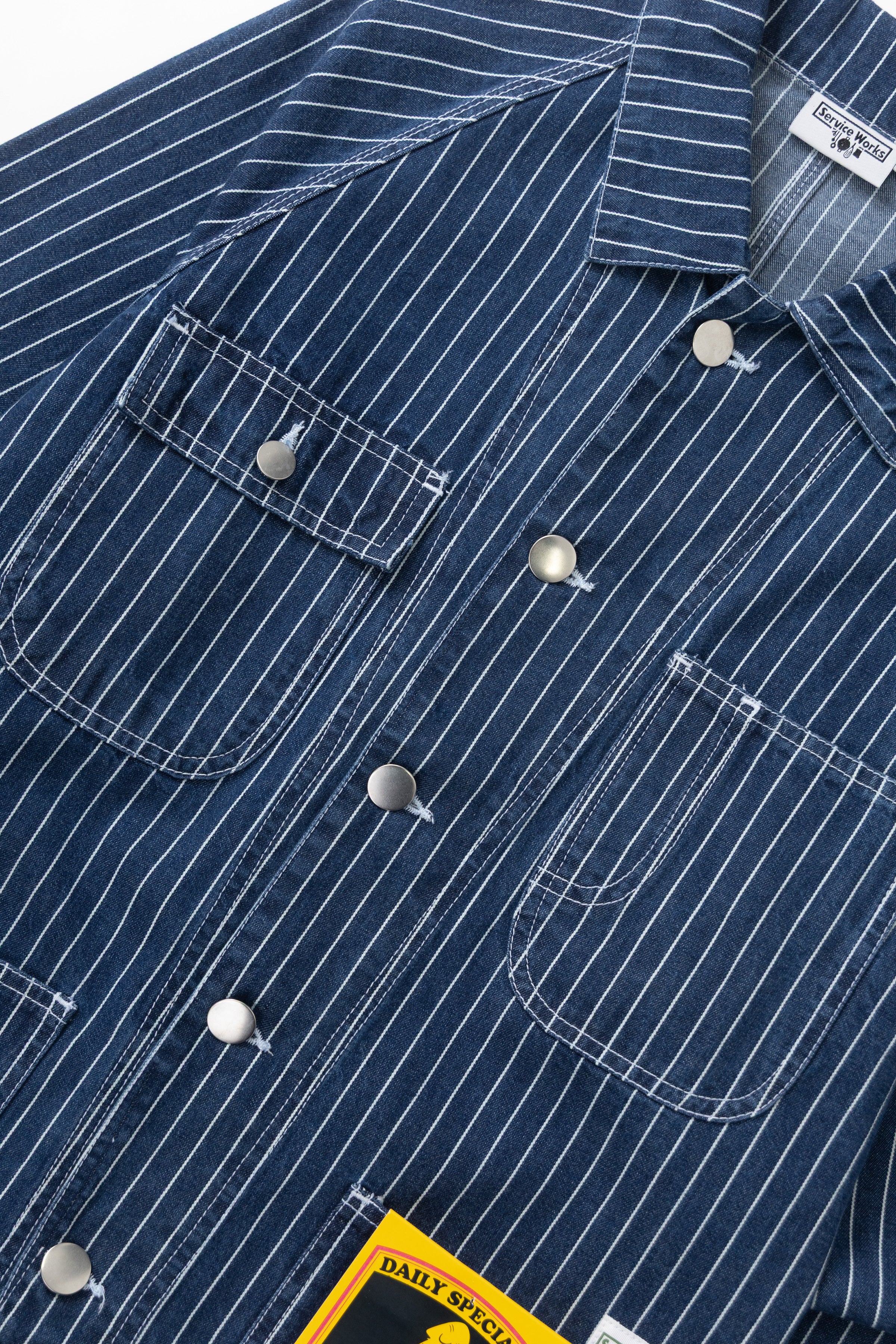 Pinstripe Denim Coverall 2.0 - Indigo - Image 5